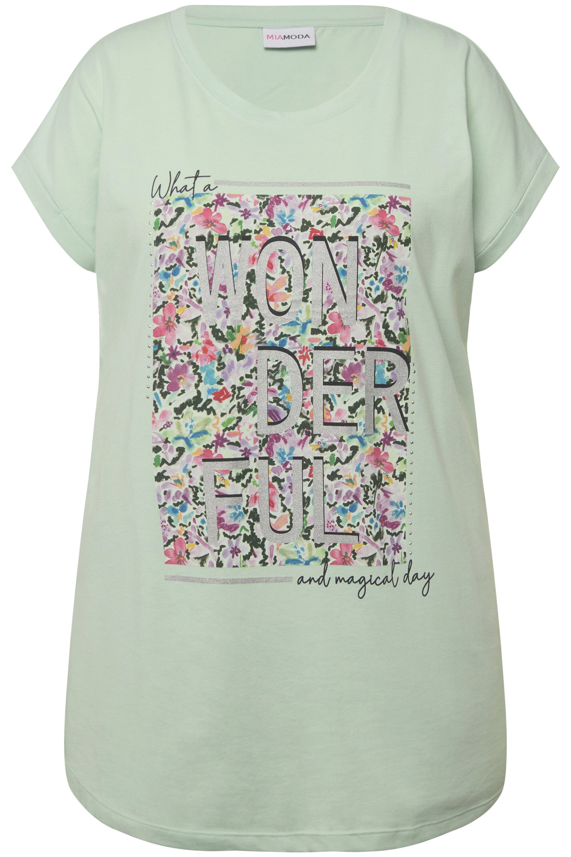 MIAMODA T-Shirt T-Shirt oversized farbiger Print günstig online kaufen
