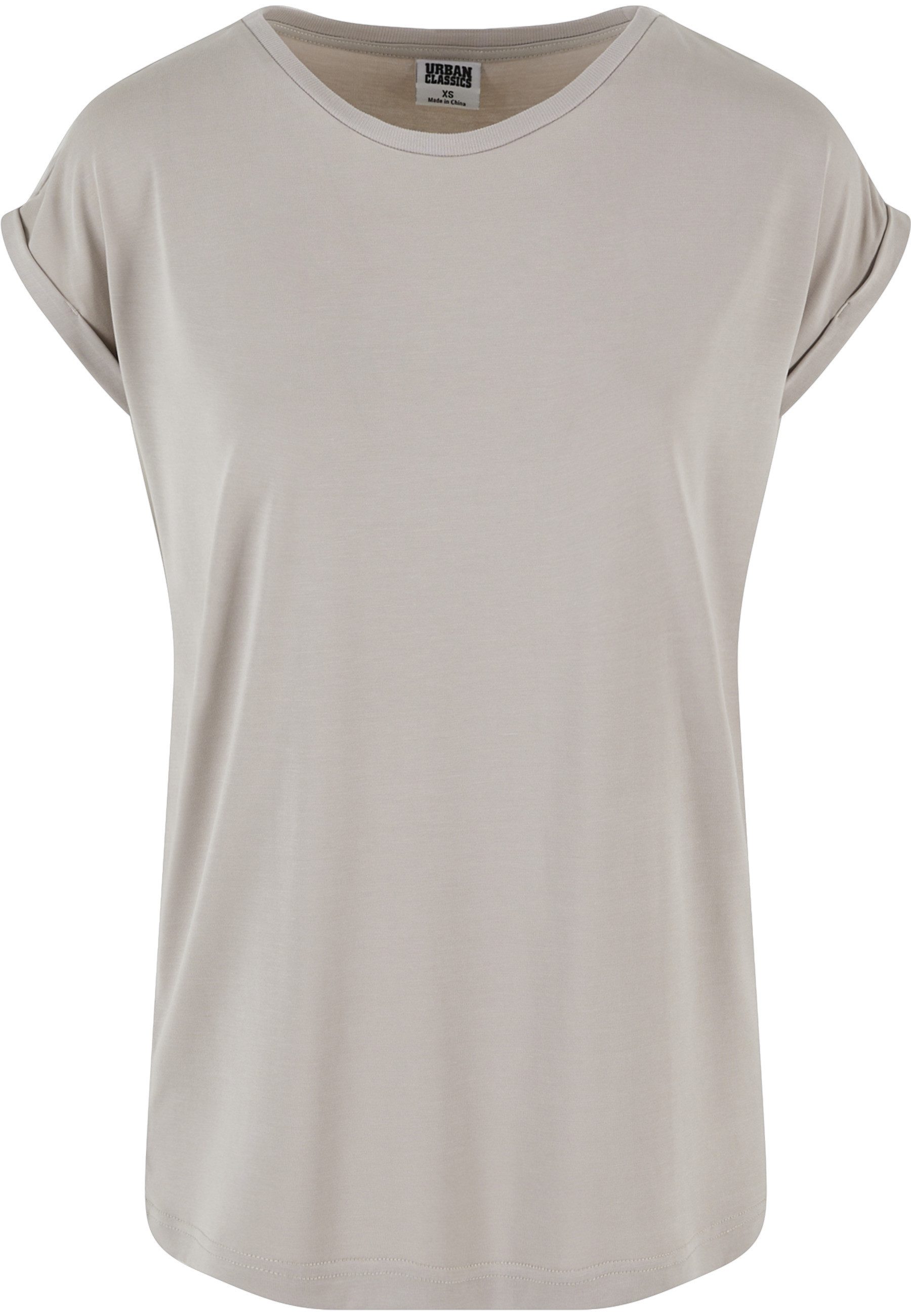 URBAN CLASSICS Kurzarmshirt Urban Classics Damen Ladies Modal Extended Shoulder Tee (1-tlg)