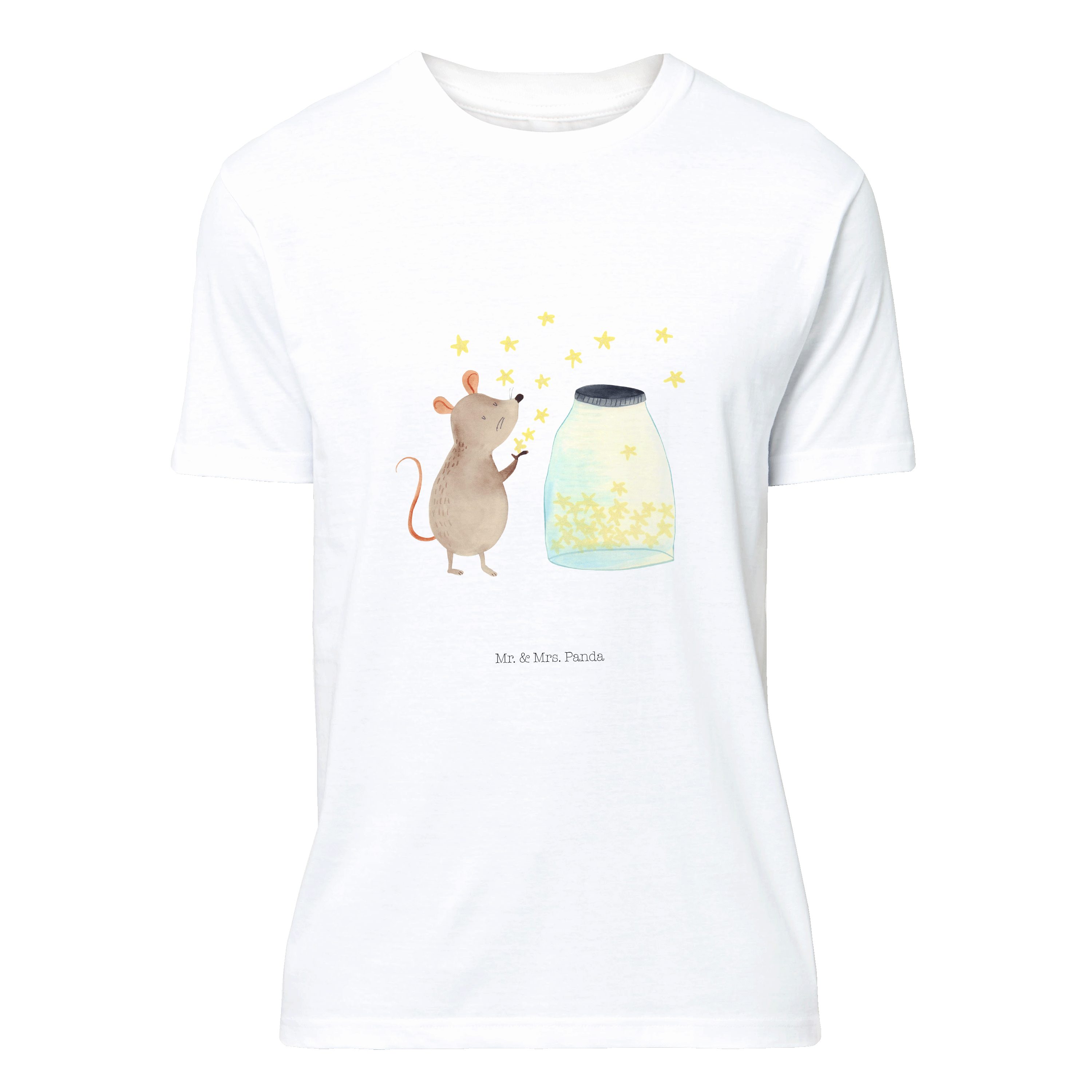 Mr. & Mrs. Panda T-Shirt »Maus Sterne - Weiß - Geschenk, Unisex,  Schwangerschaft, süße Tiermotive, Taufe, Shirt, T-Shirt, Tiere, Träume,  lustige Sprüche, Rundhals, gute Laune« (1-tlg) online kaufen | OTTO