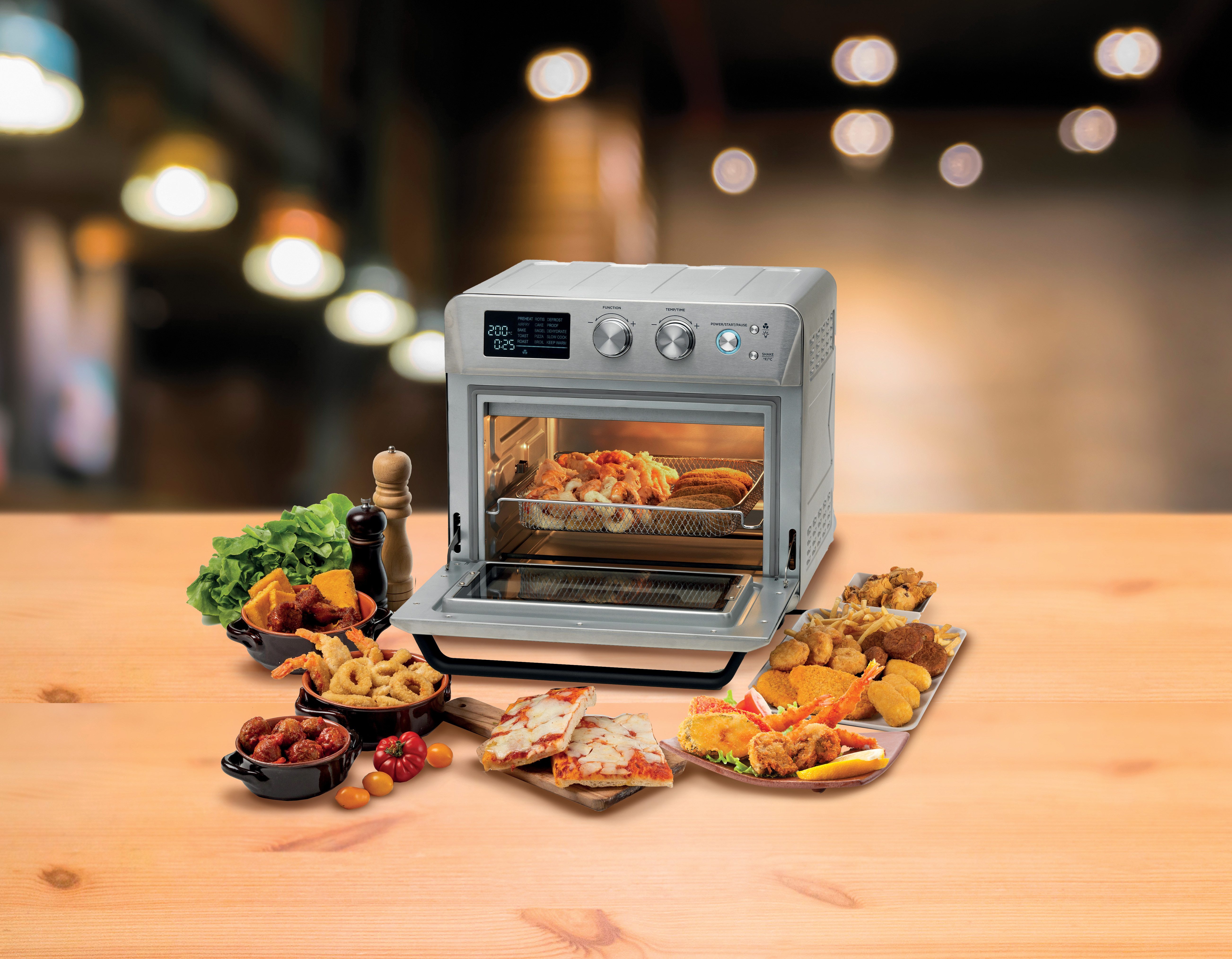 Ariete Heißluftfritteuse 4629/1, 1700 W, Mini-Backofen, Grill und Rotisserie in Einem, 25 L
