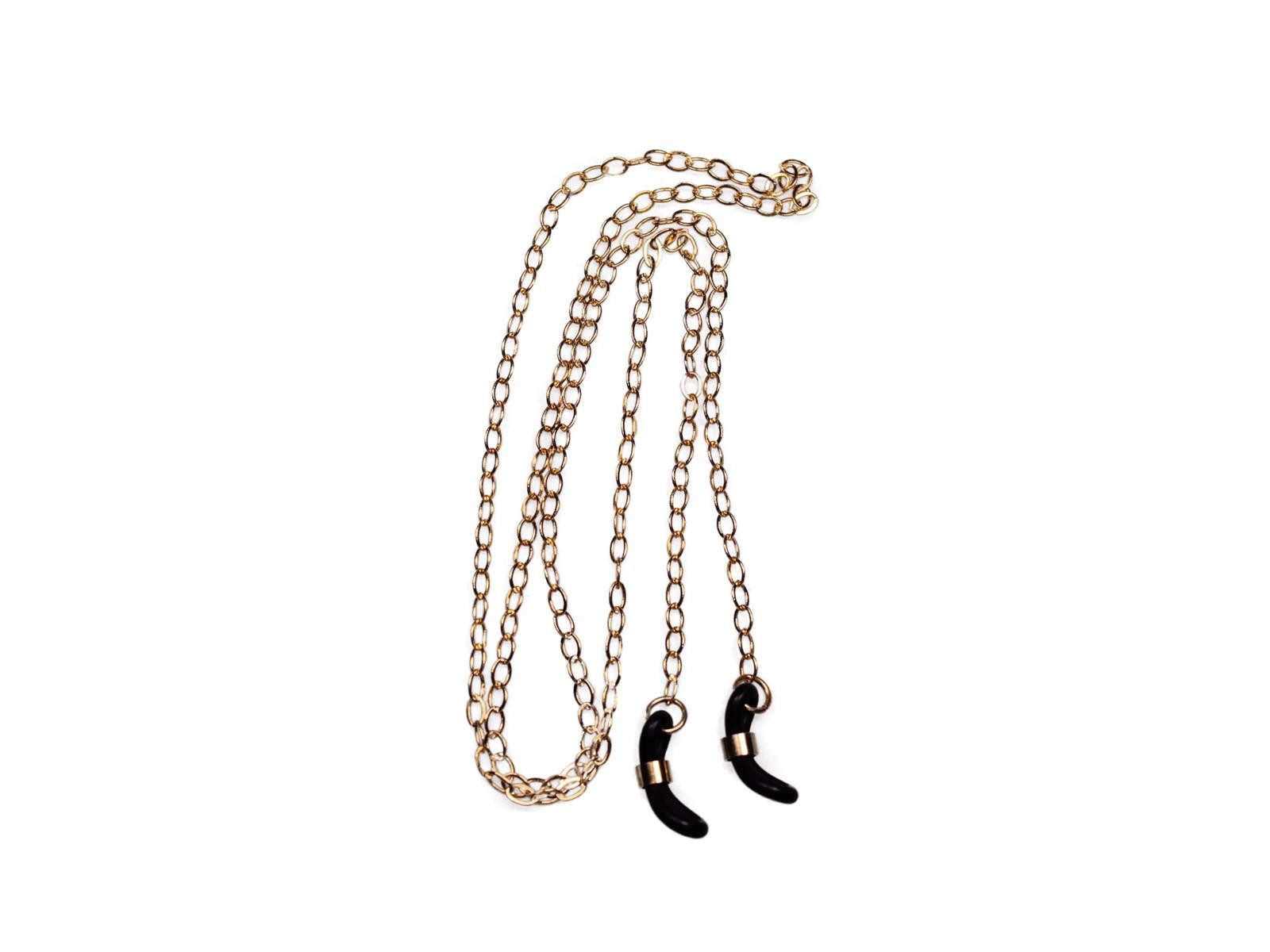 Brillenetui Brillenband aus Metall in Gold Nr. 59