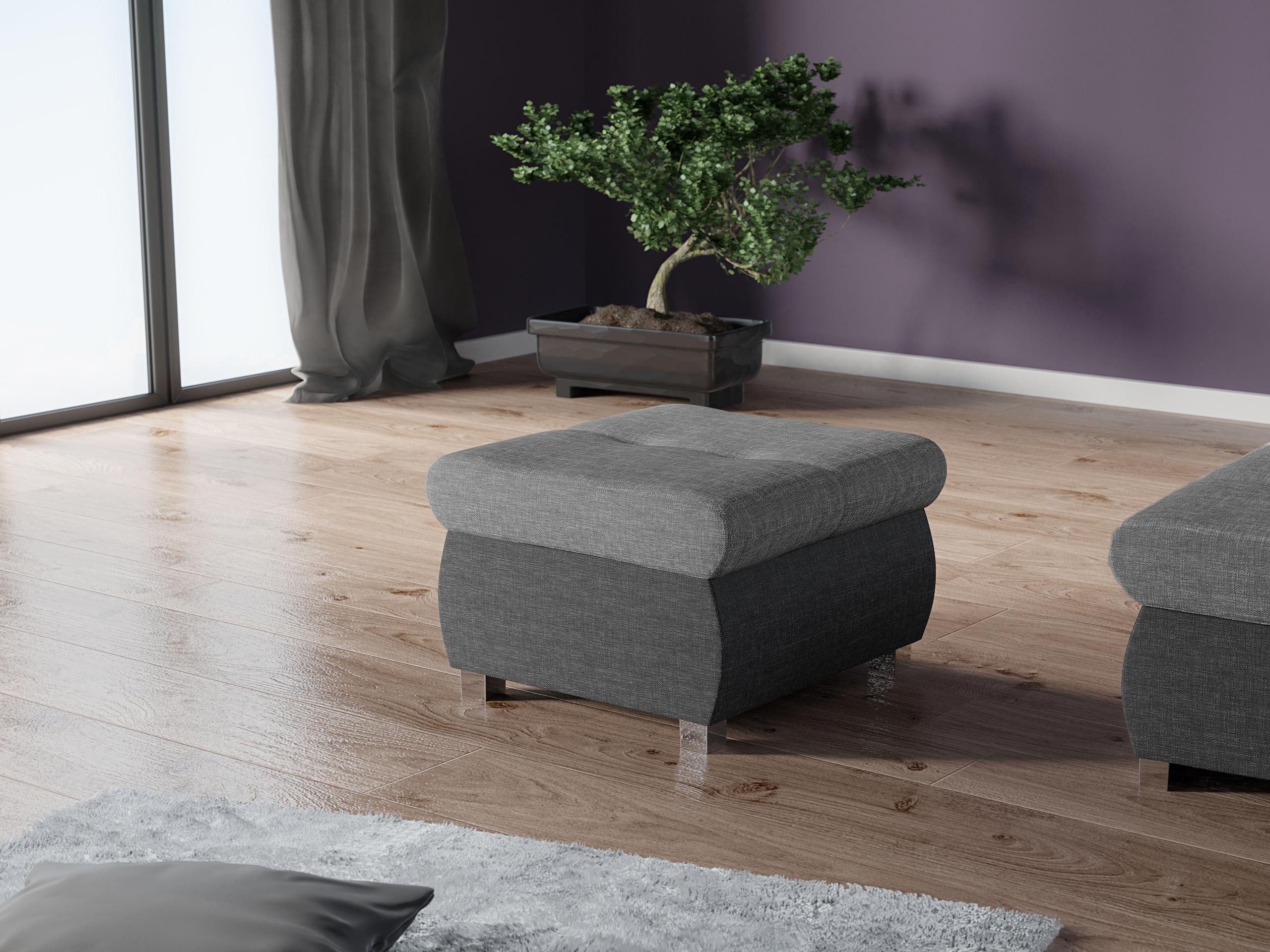 MIRJAN24 Polsterhocker Orkan Klein, Holzkonstruktion, 60x60x39 günstig online kaufen