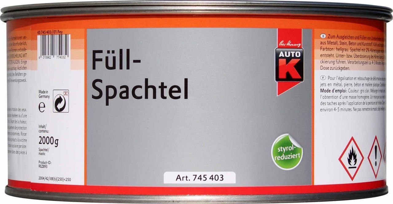 Auto-K Breitspachtel Auto-K Füllspachtel 2000g