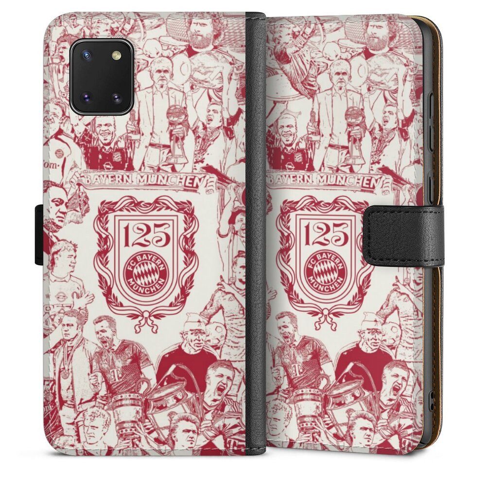 DeinDesign Handyhülle FCB 125 Jahre FC Bayern München Offizielles Lizenzprodukt, Samsung Galaxy Note 10 lite Hülle Flip Case Klapphülle