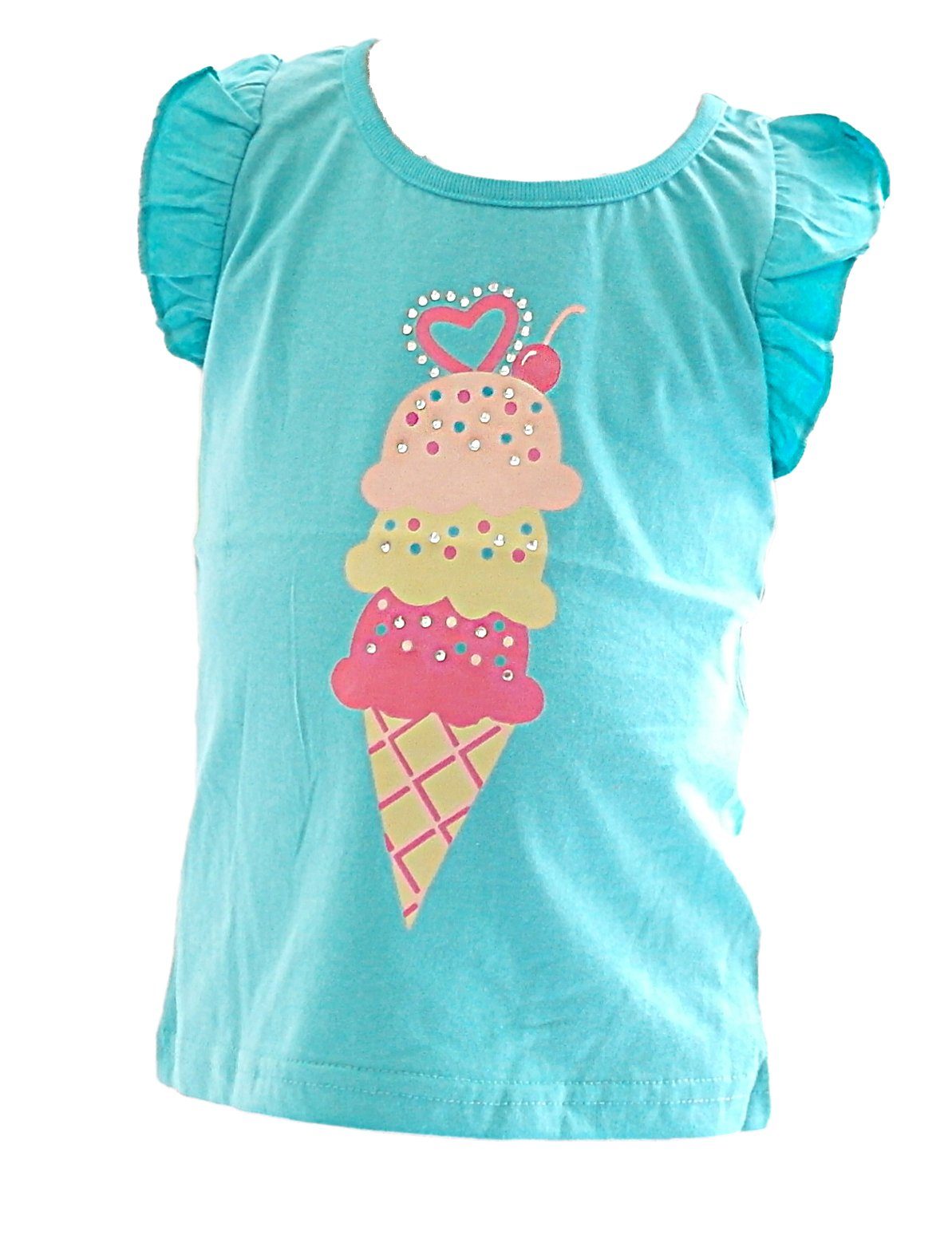 YESET T-Shirt bedruckt Icecream YG T-Shirt Ärmellos Kinder Mädchen