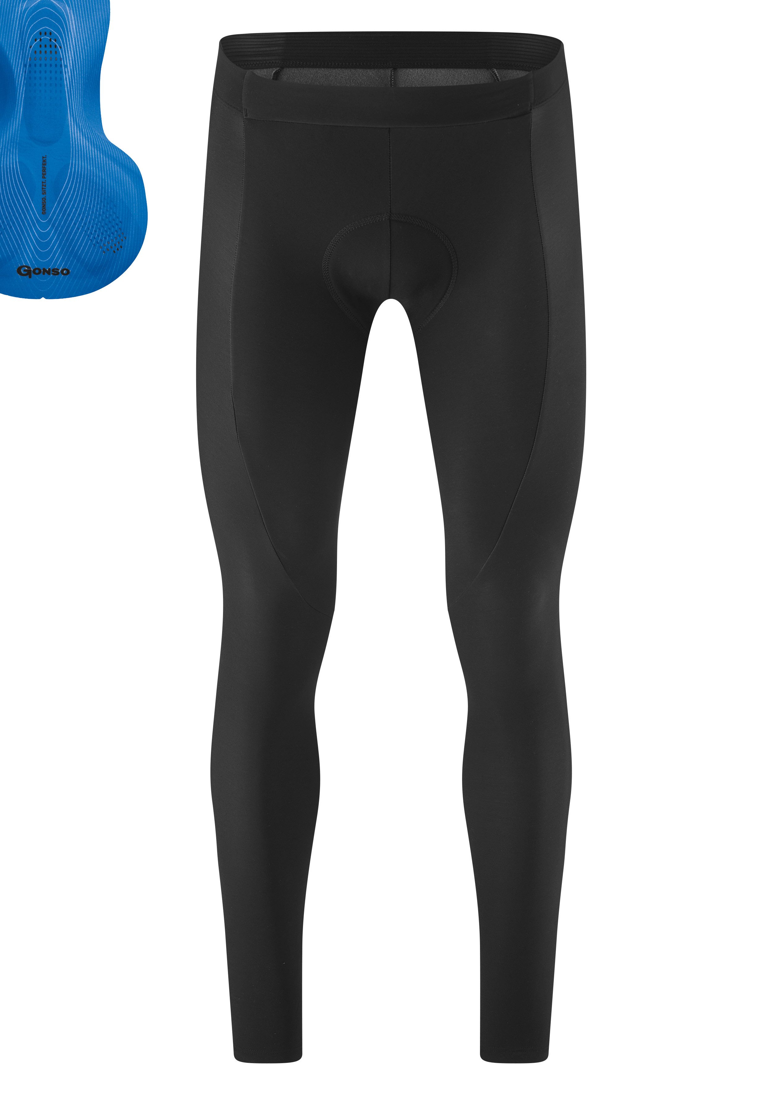 Gonso Fahrradhose Sitivo Tight M Herren Radhose mit innovativem Sitzpolster, Radlerhose, Tight Fit