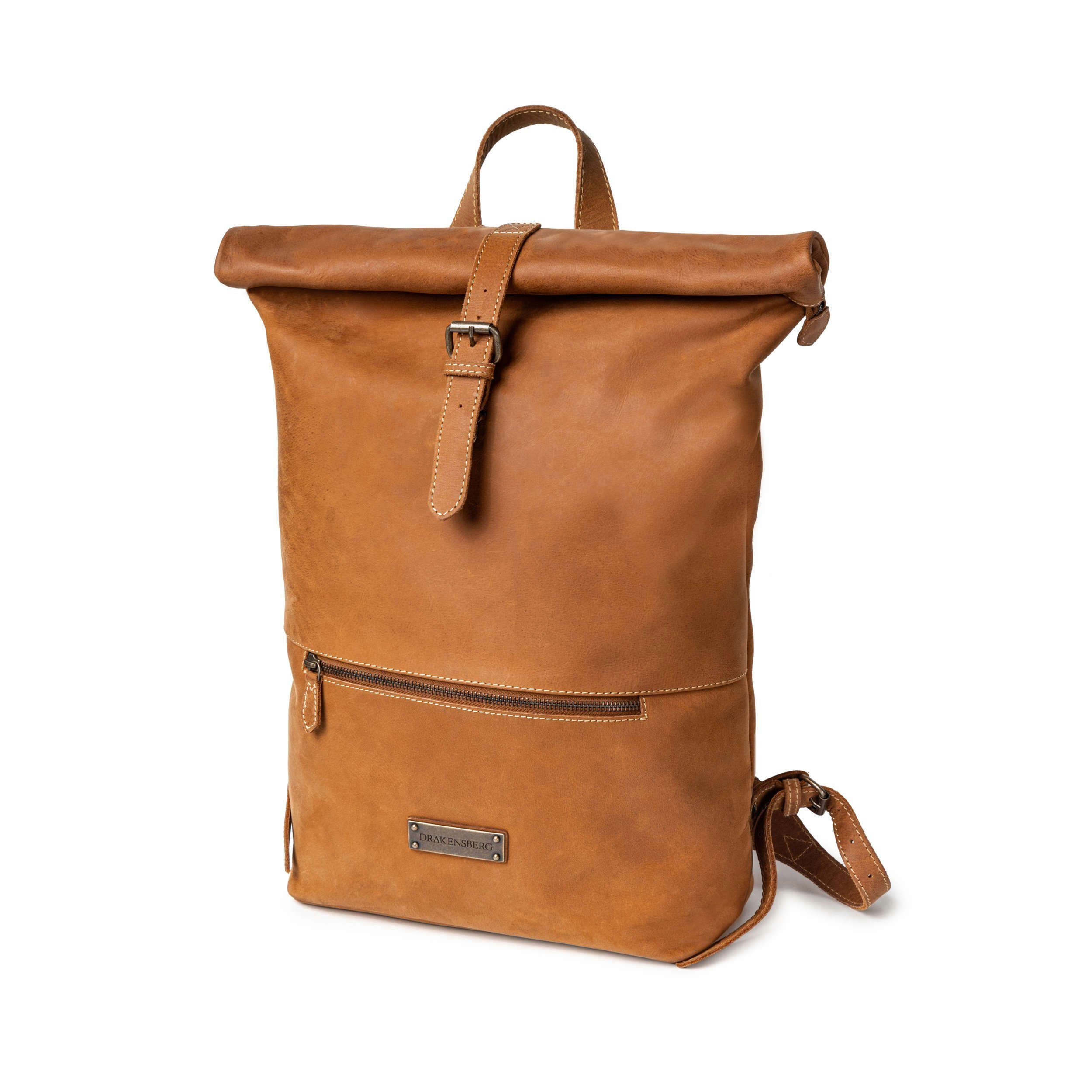 DRAKENSBERG Rucksack Roll-Top »Ryan« Cognac-Braun, Herren, günstig online kaufen