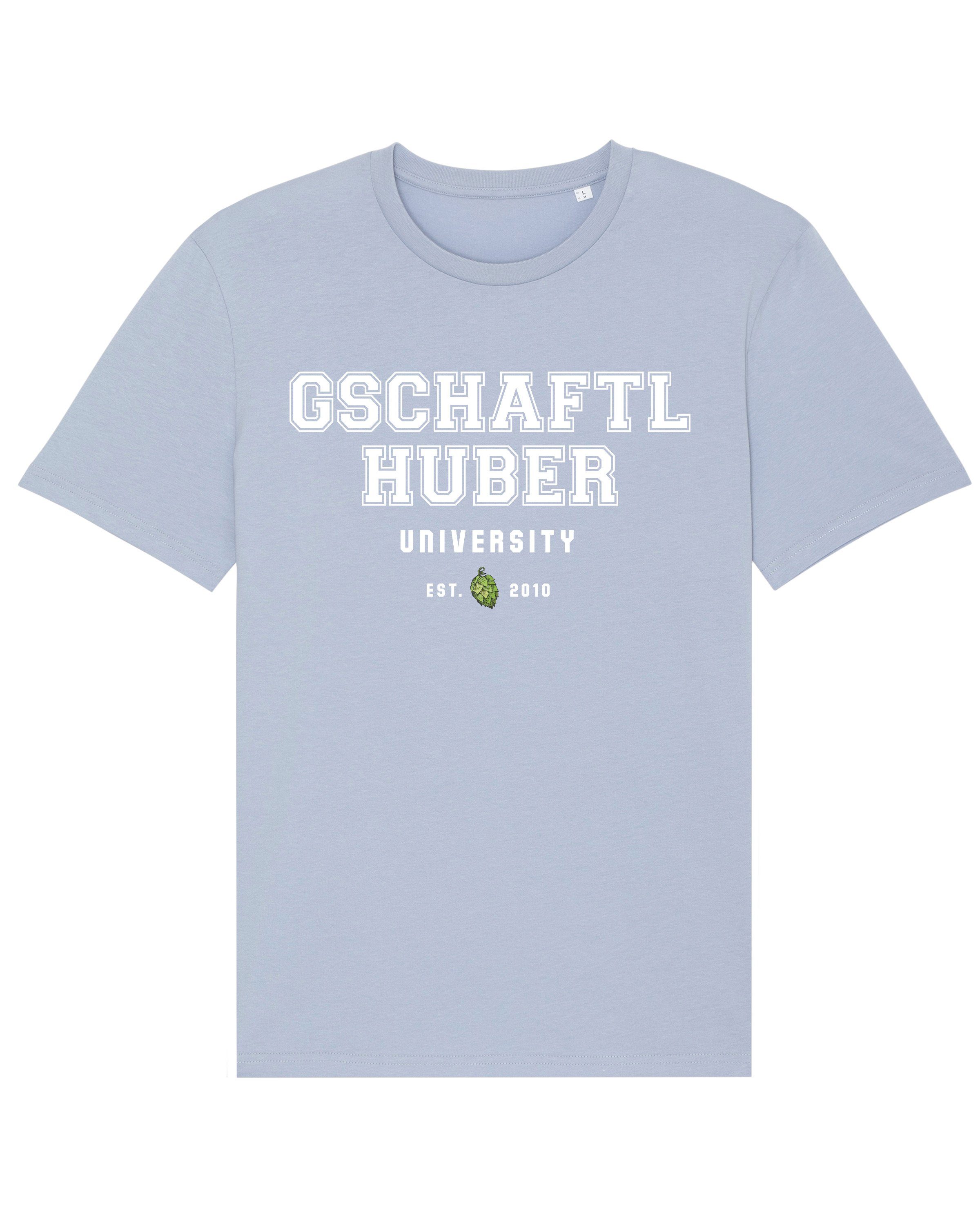 wat? Apparel University Print-Shirt Serene (1-tlg) Blue Gschaftlhuber