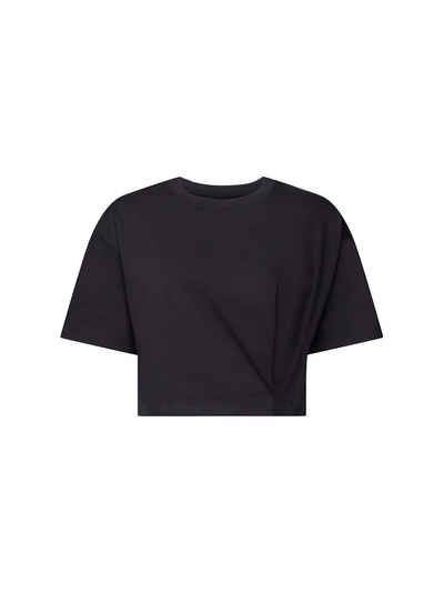 Esprit Collection T-Shirt Rundhals-T-Shirt aus Jersey in Cropped-Länge (1-tlg)