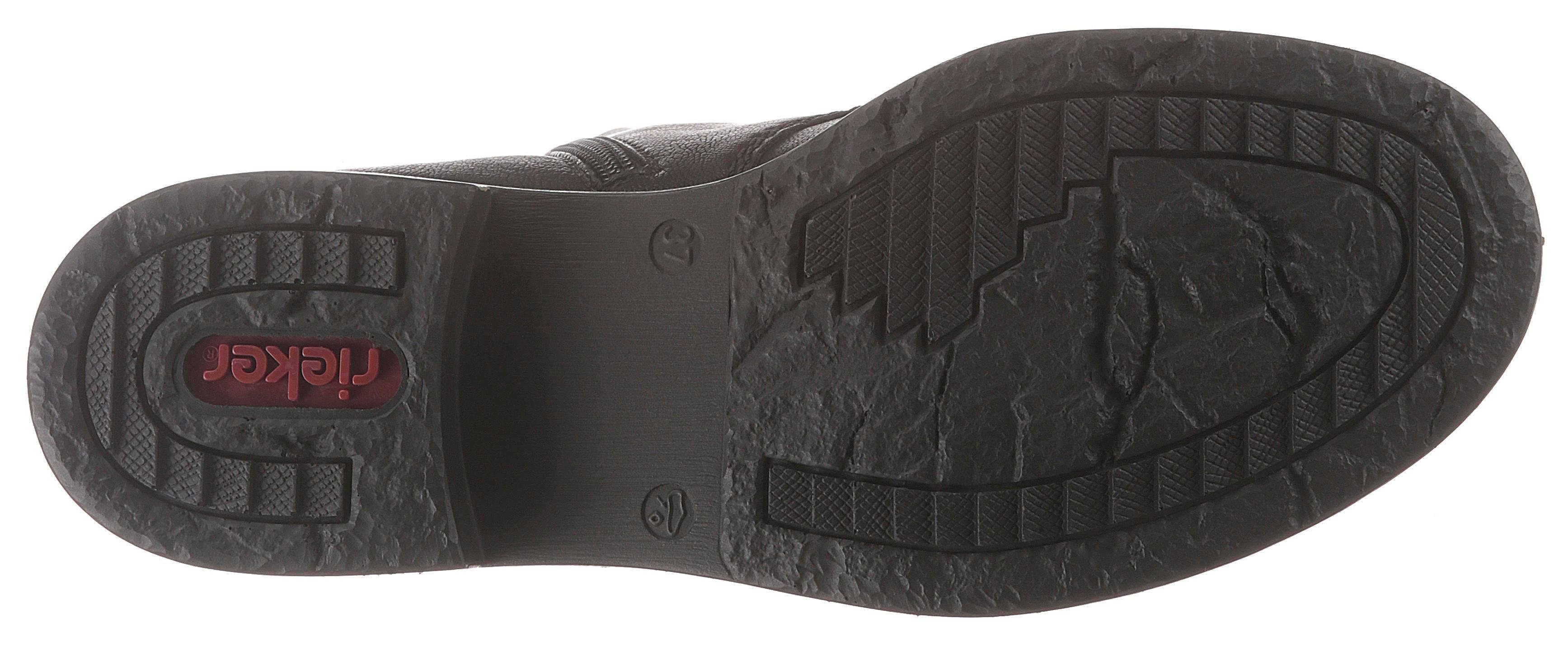Rieker Schnürboots, Winterboots, Blockabsatz, Stiefelette mit dezenter Nietenverzierung
