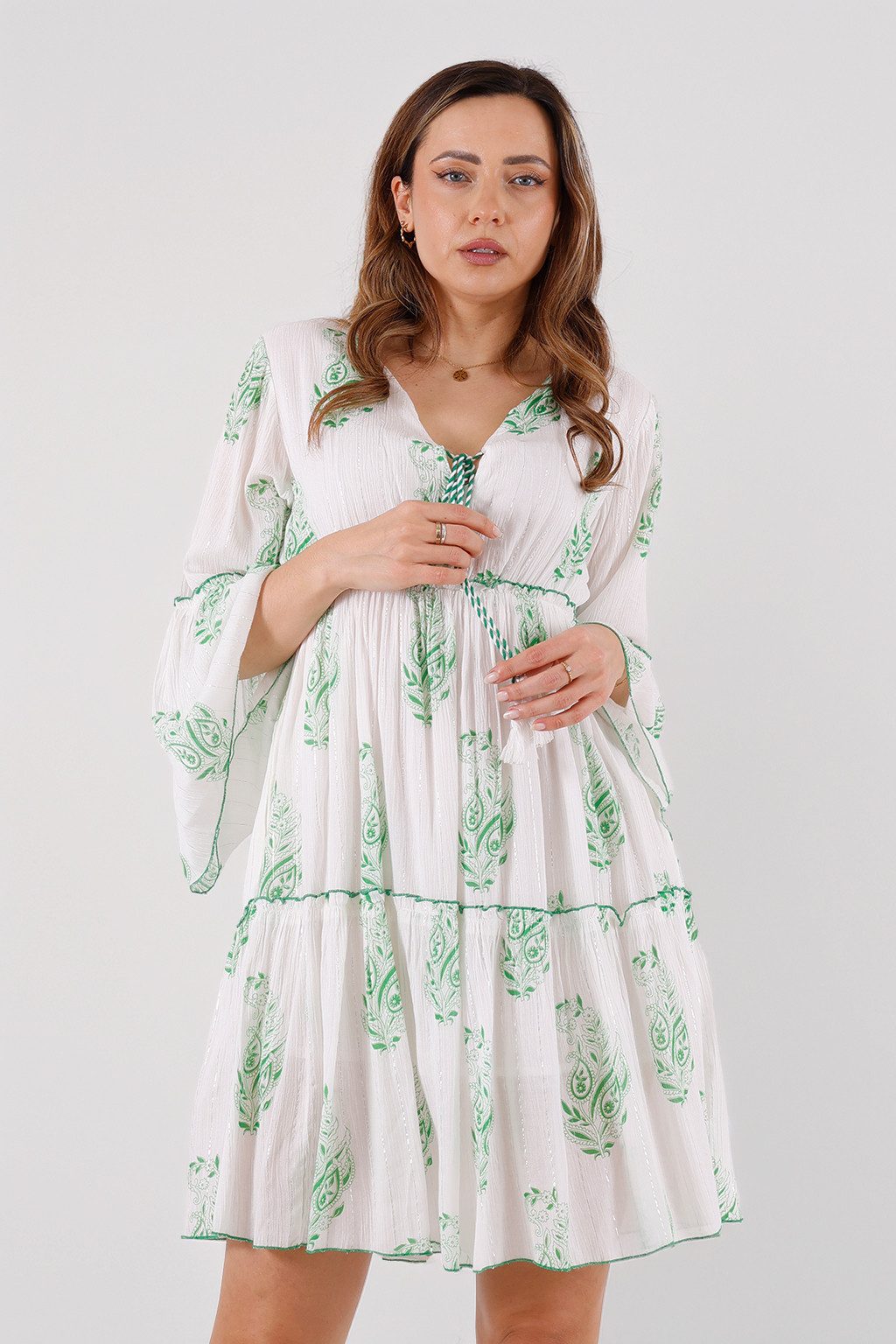 YC Fashion & Style Tunikakleid mit Paisley-Print (One Size 34–40) aus Viskose