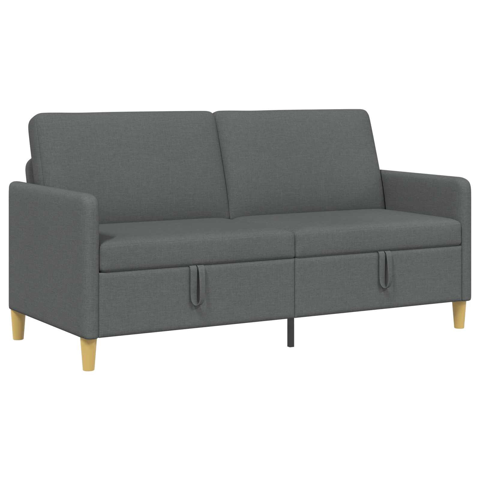 vidaXL Sofa Sofa mit Stauraum Dunkelgrau 172 x 78 x 87 cm Polyester, 1 Teile