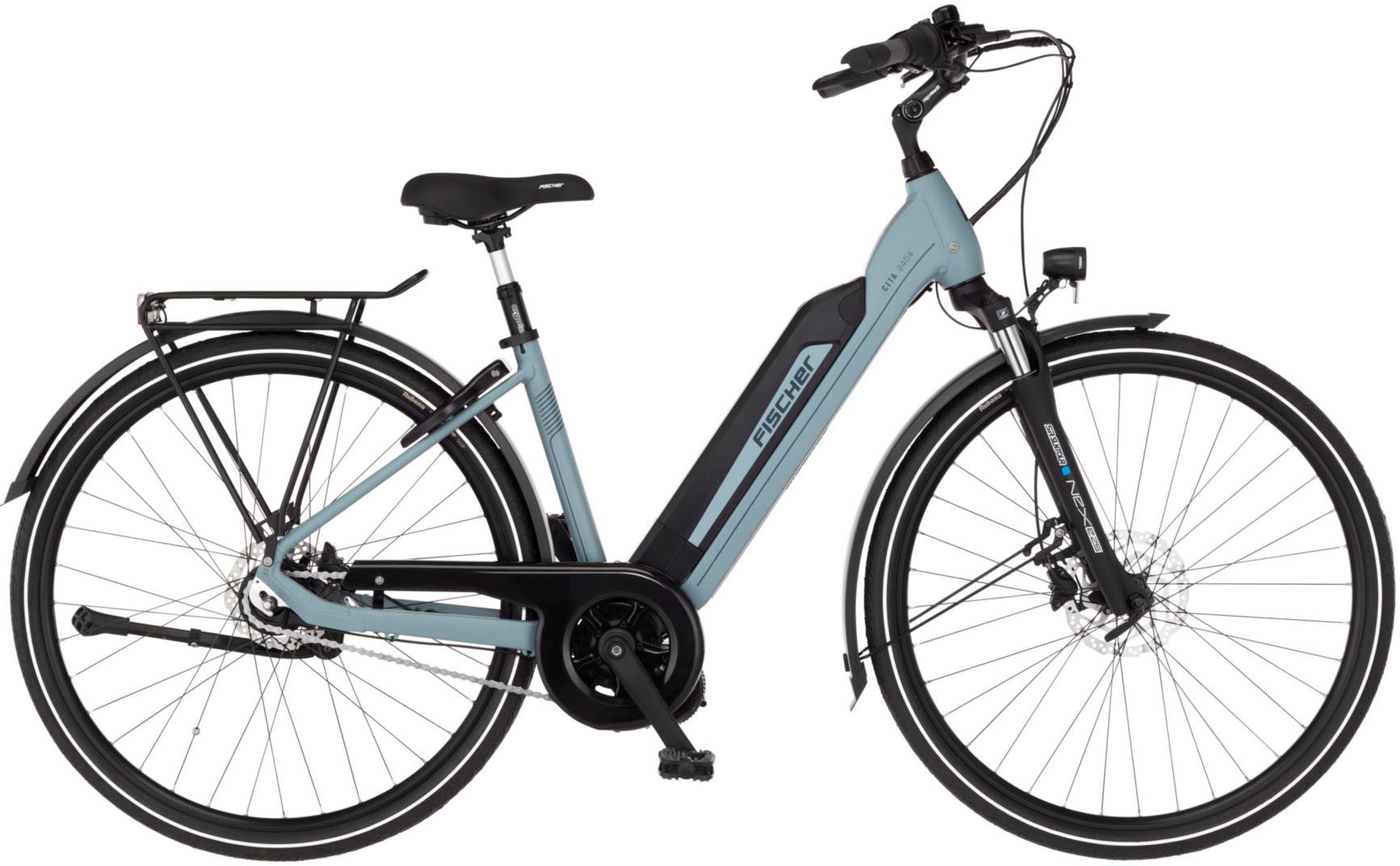 FISCHER Fahrrad E-Bike Cityrad CITA 2404 688 43, 7 Gang Shimano NEXUS Schaltwerk, Mittelmotor, 688 Wh, (mit Akku-Ladegerät, mit Werkzeug)
