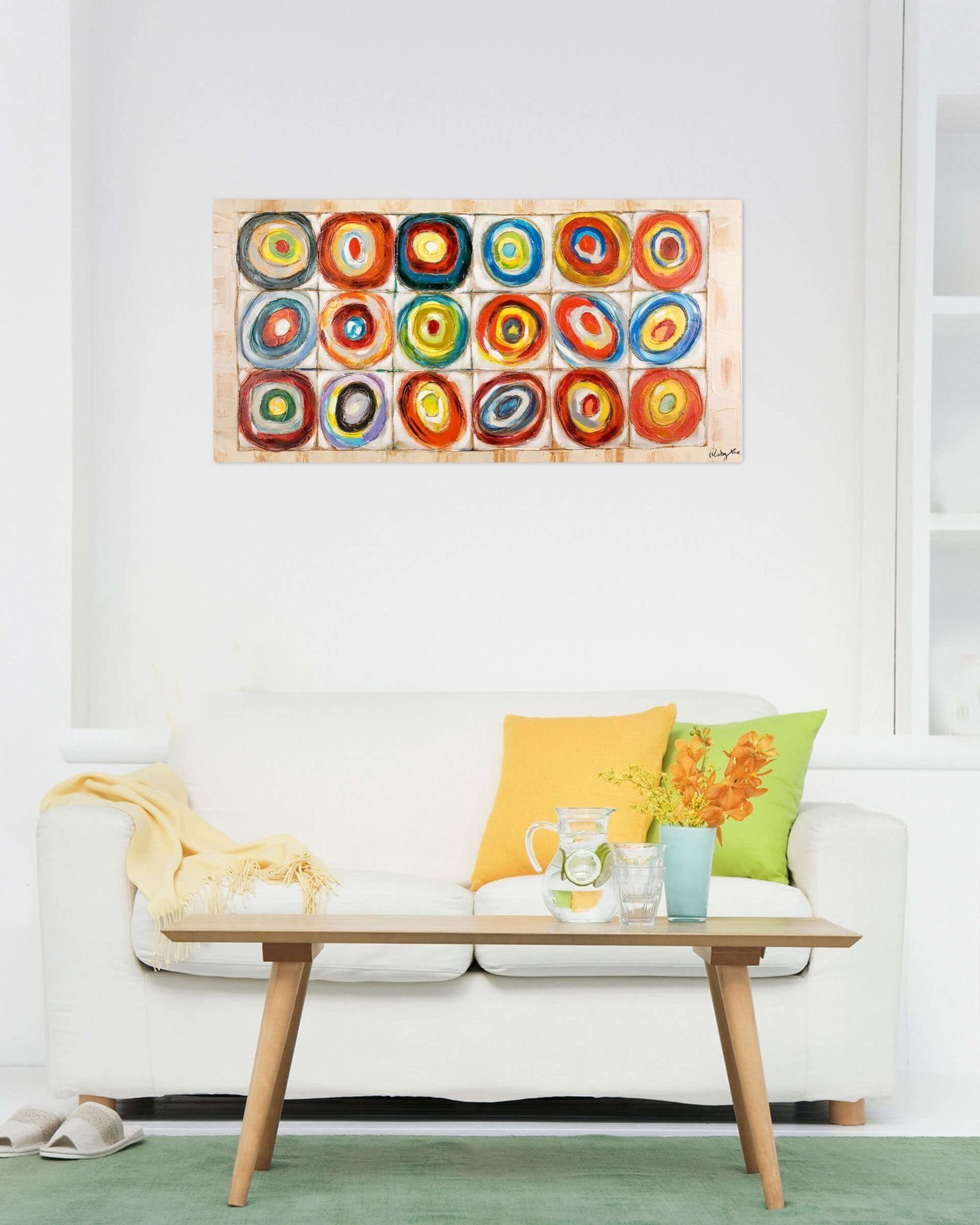 KUNSTLOFT Gemälde Kostbarkeiten 100% Leinwandbild Wohnzimmer Wandbild cm, 120x60 HANDGEMALT