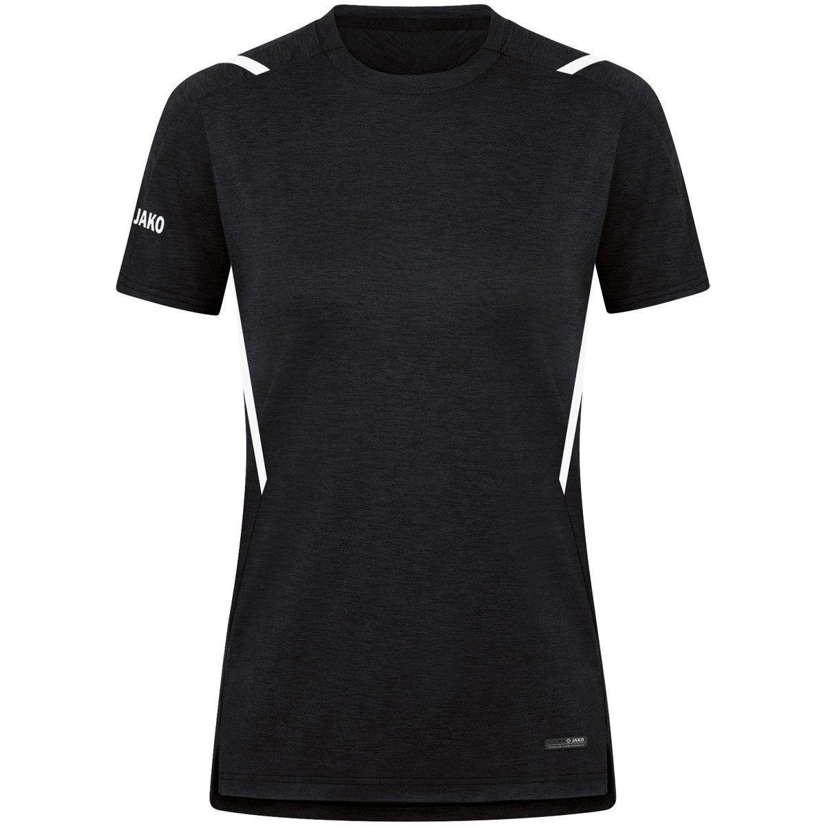 Jako T-Shirt Sport-Shirt Challenge - Polyester-Stretch-Jersey - schwarz/weiss Damen