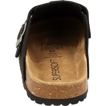 SUPERSOFT Damen 276-002 Komfort Clogs Pantoletten Hausschuh Lederfußbett, Gepolstert