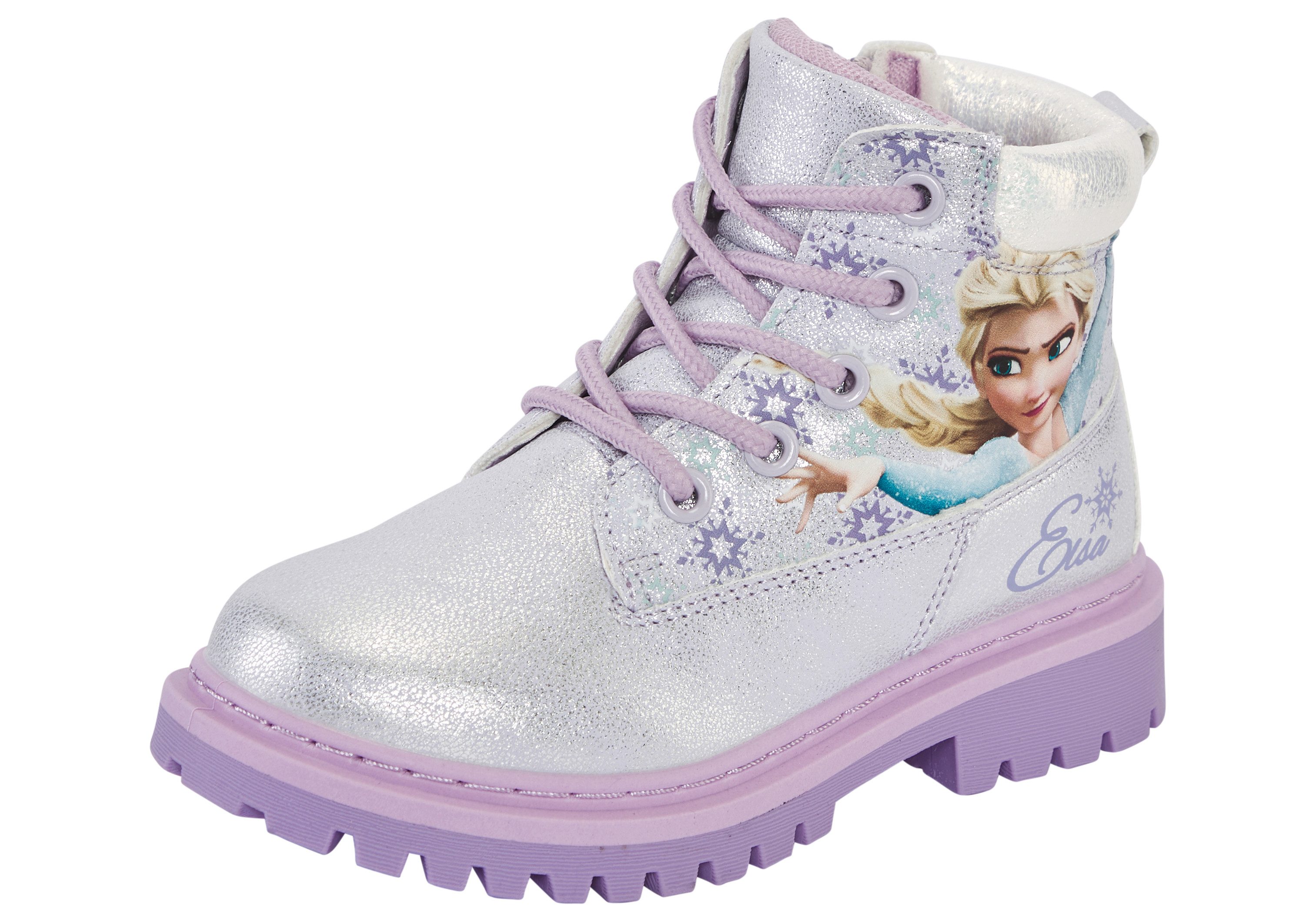 Disney FROZEN Schnürboots (für Kinder) Winterschuhe, Winterboots, Schnürstiefel, Winterstiefel