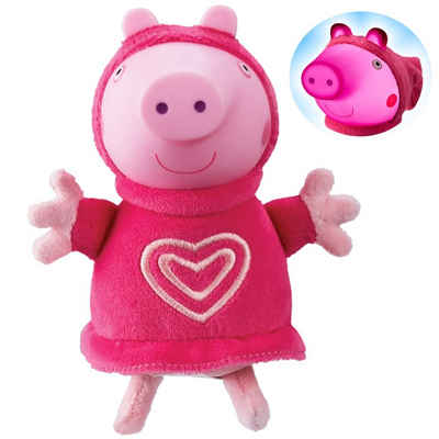 Peppa Pig Plüschfigur Pig Leuchtende Freunde mit Sound 15 cm Plüsch-Figuren Peppa Wutz