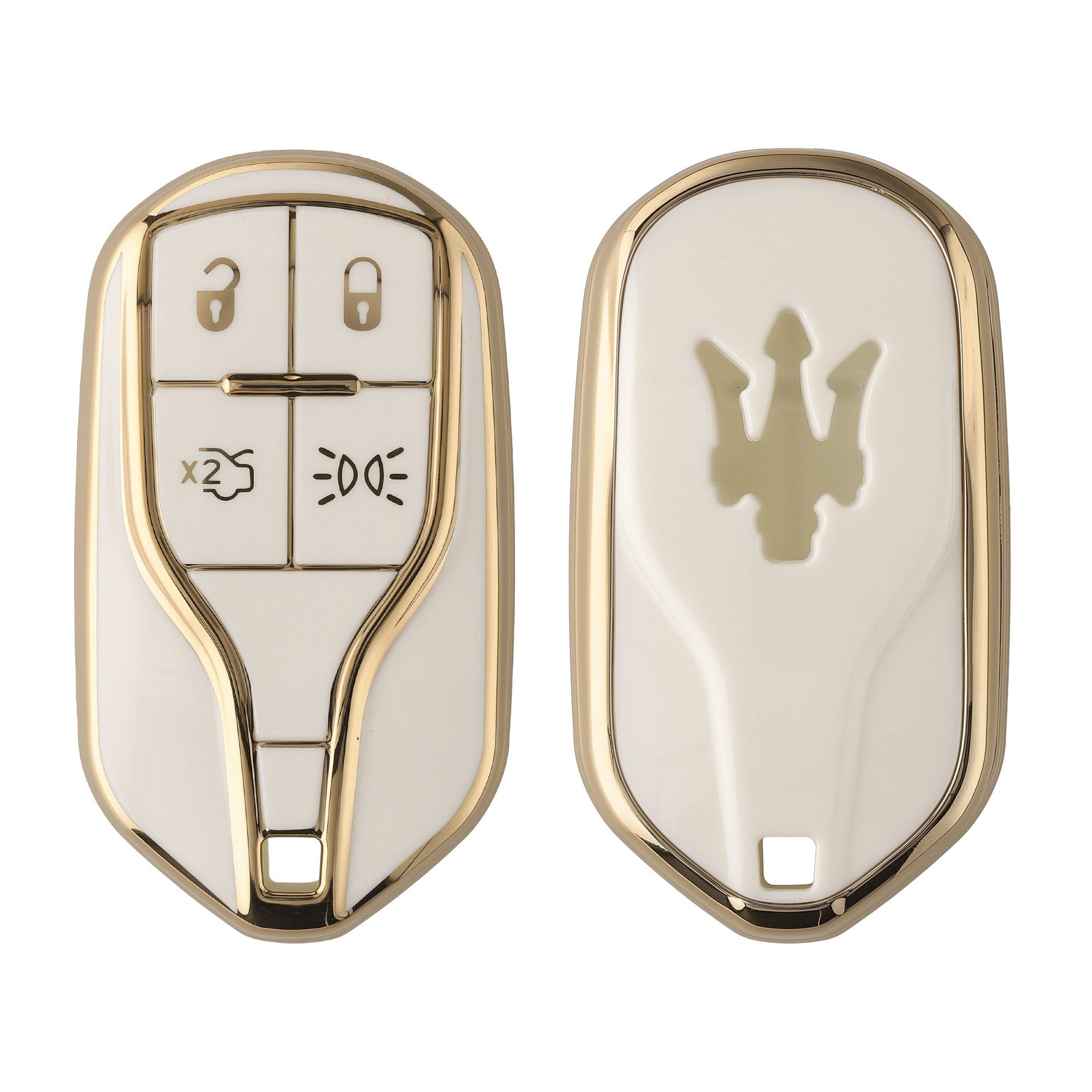 kwmobile Schlüsseltasche Autoschlüssel Hülle für, Schlüsselhülle Silikon  Cover, KOMPATIBEL MIT: Maserati 4-Tasten Smartkey Autoschlüssel (nur  Keyless Go)