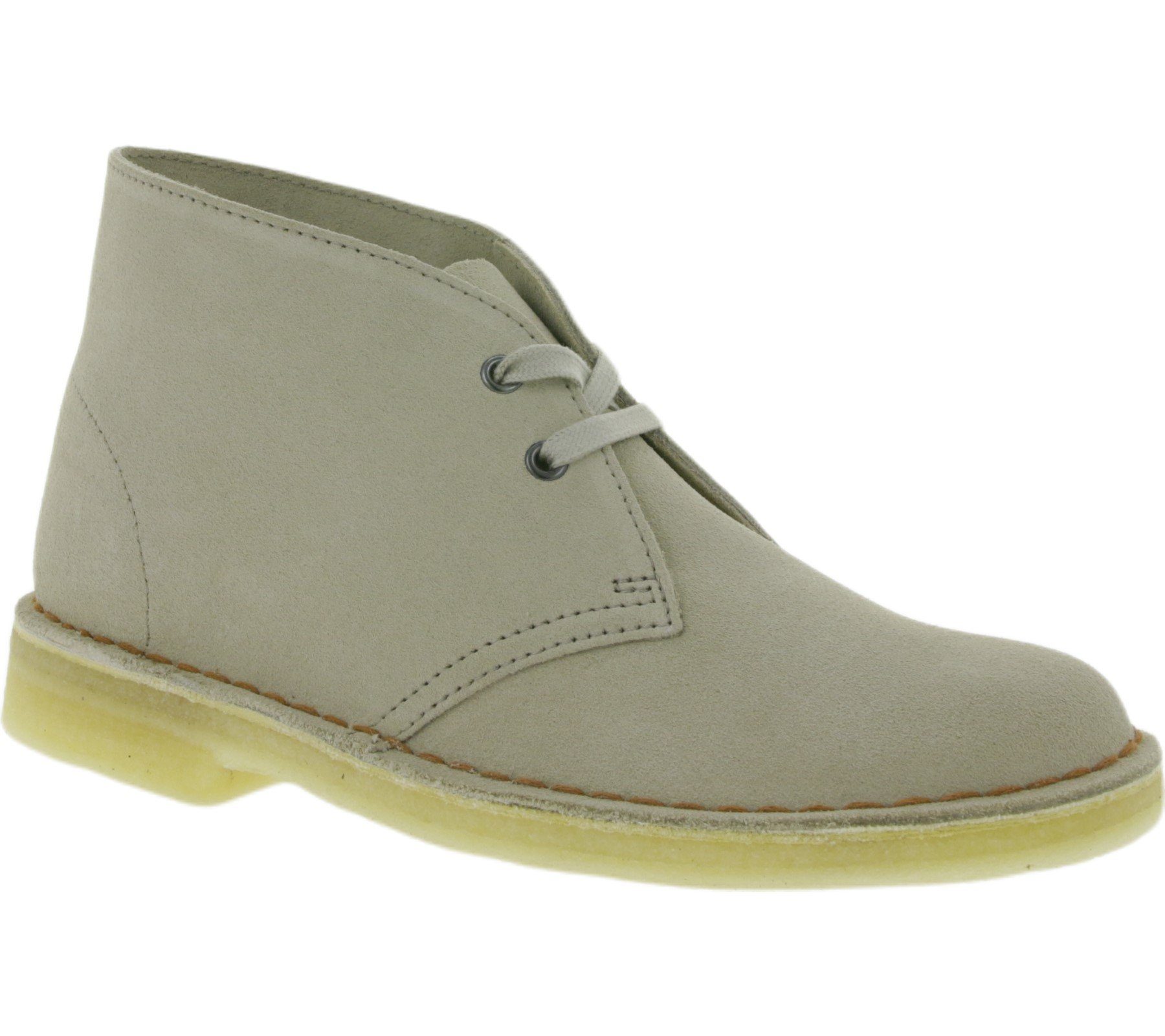 Clarks Stiefel Originals Veloursleder-Stiefeletten Boot Boots Damen schicke Beige Desert Stiefel Clarks