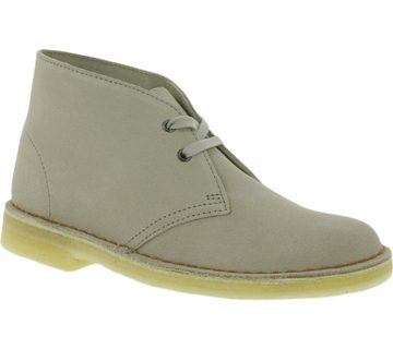 Clarks Clarks Originals Damen Boots schicke Veloursleder-Stiefeletten Desert Boot Stiefel Beige Stiefel