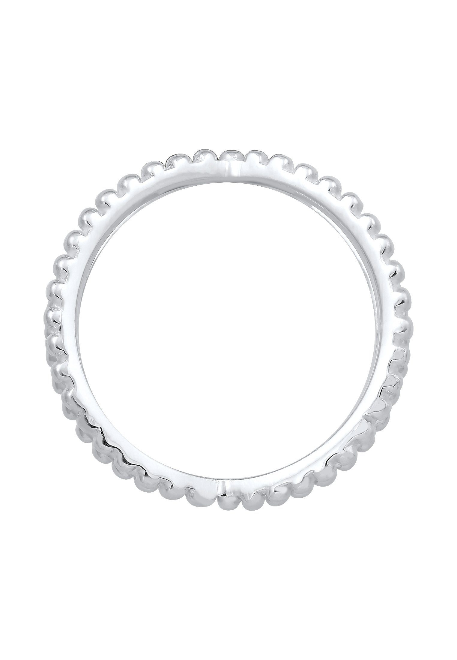 Elli Fingerring Wickelring Criss Cross Kugel 25 Silber