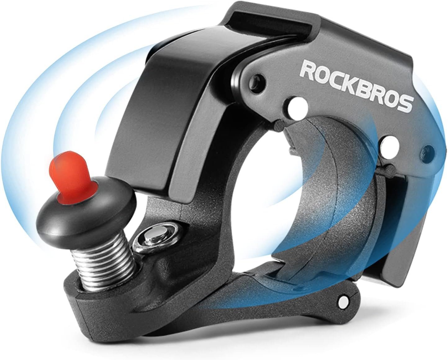 ROCKBROS Fahrradklingel Mini Fahrrad Klingel Lenkerklingel, (Fahrradglocke 100dB Laut, Innovativ Aluminiumlegierung Glocke) für Fahrrad Mountainbike Rennrad mit 22,2mm Lenker