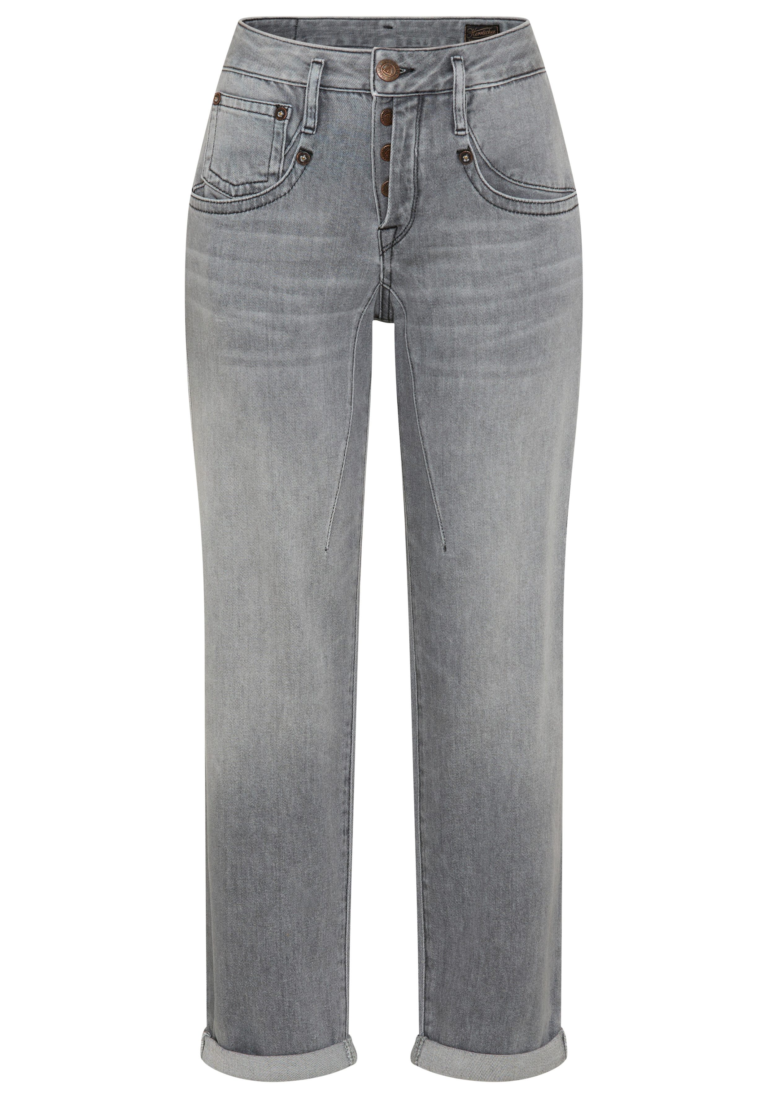 Boyfriend-Jeans Shyra Tap Denim Grey Light Stretch