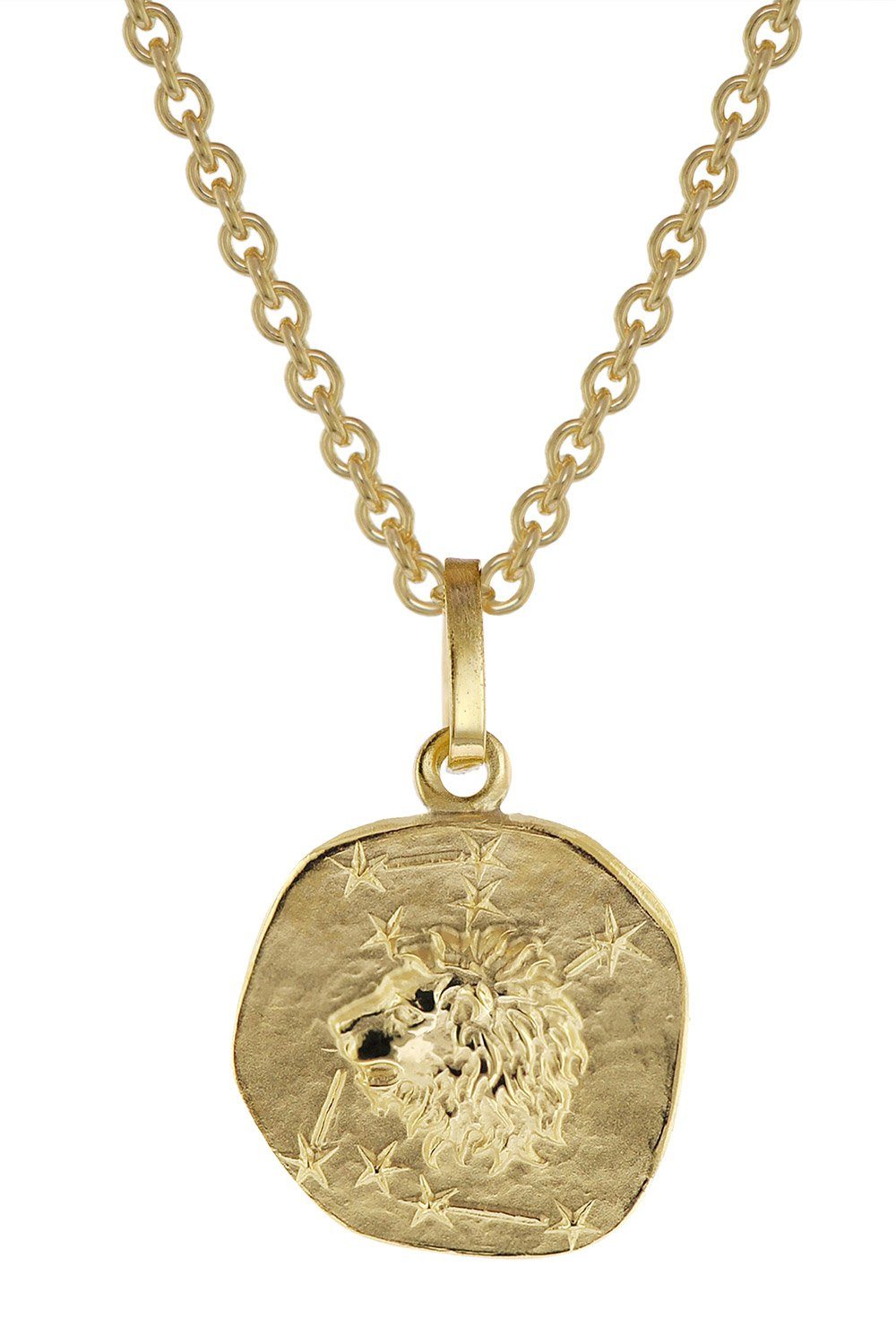 trendor Kette mit Anhänger Sternzeichen für Kinder Löwe Gold 333 Anhänger +