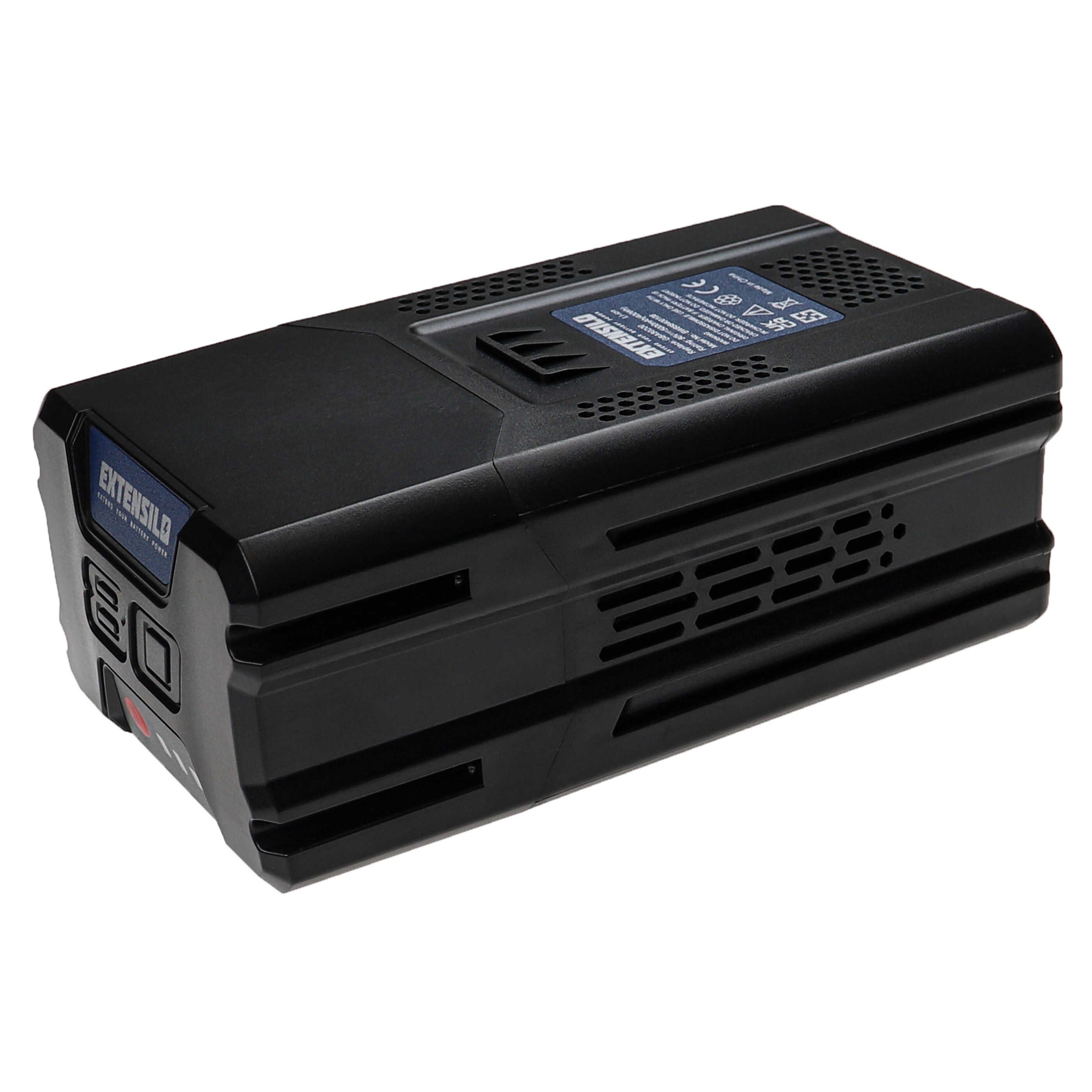 Extensilo Akku passend für Stiga Combi 43 AE, Combi 48 AE, Combi 43 S AE, Combi Akku Akku Li-Ion 5000 mAh (80 V, 1 St), Leistungsfähiger Austausch-Akku für Werkzeug Powertools wie