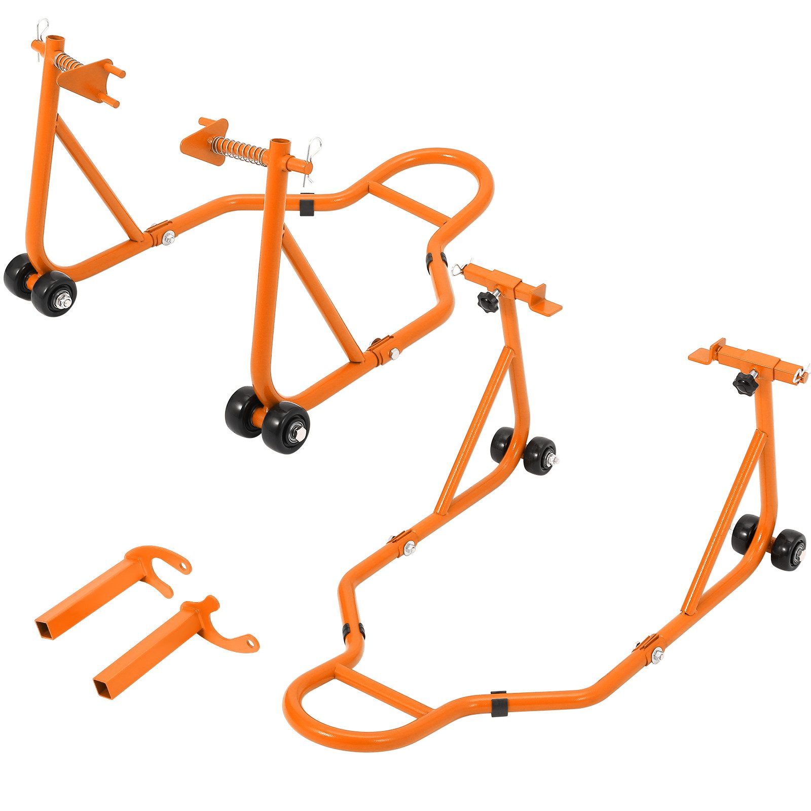 GarveeMore Motorradheber Profi Motorrad Montageständer Set 850 lbs – Höhenverstellbar, stabil