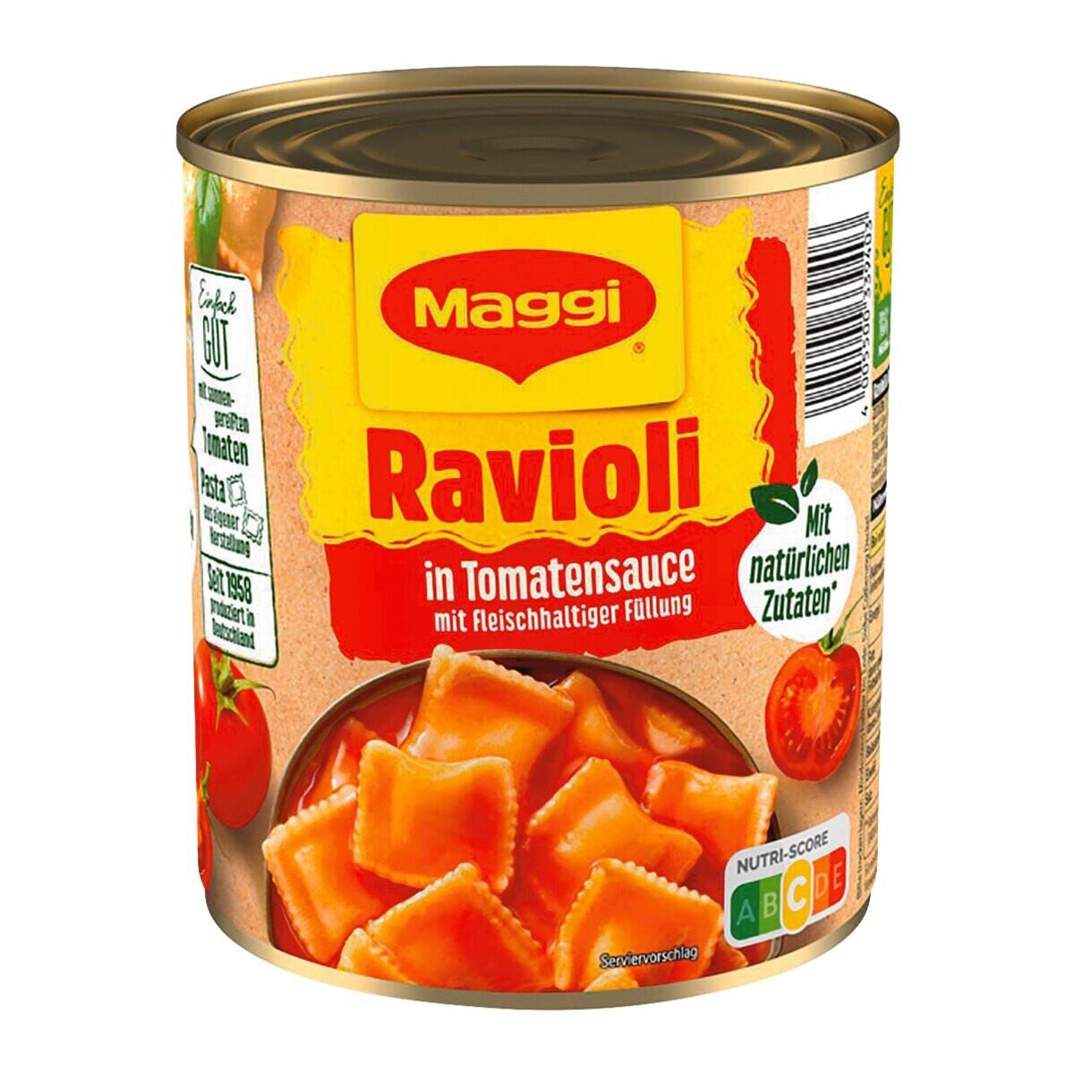 MAGGI Fertiggericht, Ravioli in Tomatensauce, 800 g