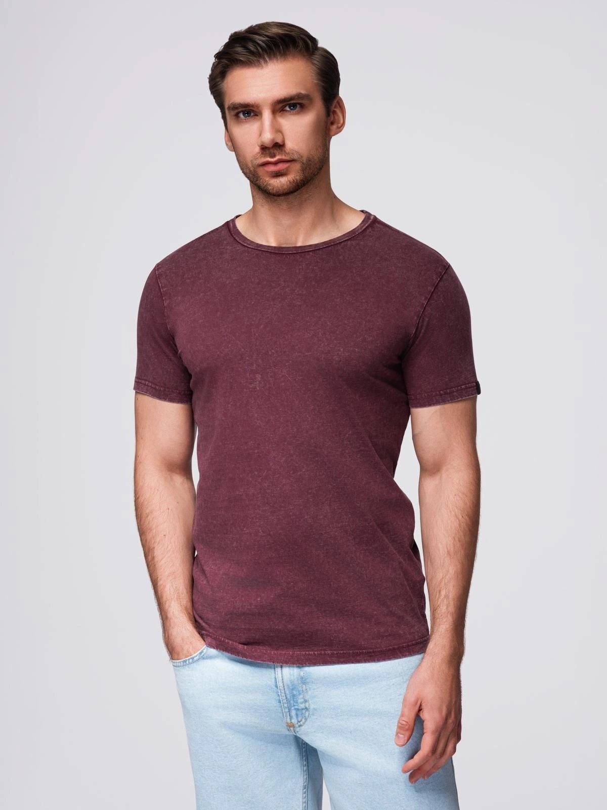 OMBRE T-Shirt T-Shirt mit Wascheffekt