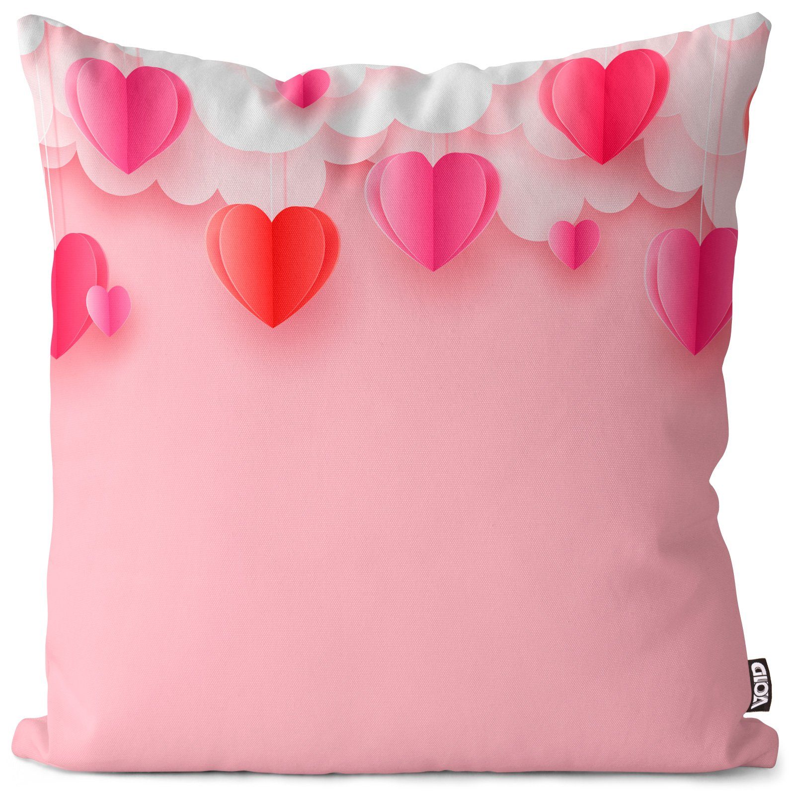 Kissenbezug, VOID (1 Stück), Sofa-Kissen Herzen Wolken Valentinstag Valentinsgeschenke Liebe Schatz Valentinsgeschenke Geschenke Muttertag Date Geburtstag verliebt Liebesb