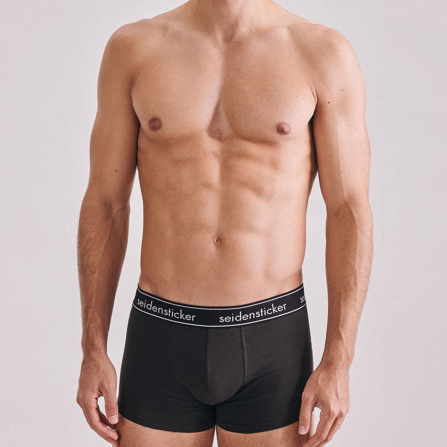 seidensticker Boxershorts Cotton Flex (3er Pack) mit normalem Bein und gestickter Rose im 3er Pack