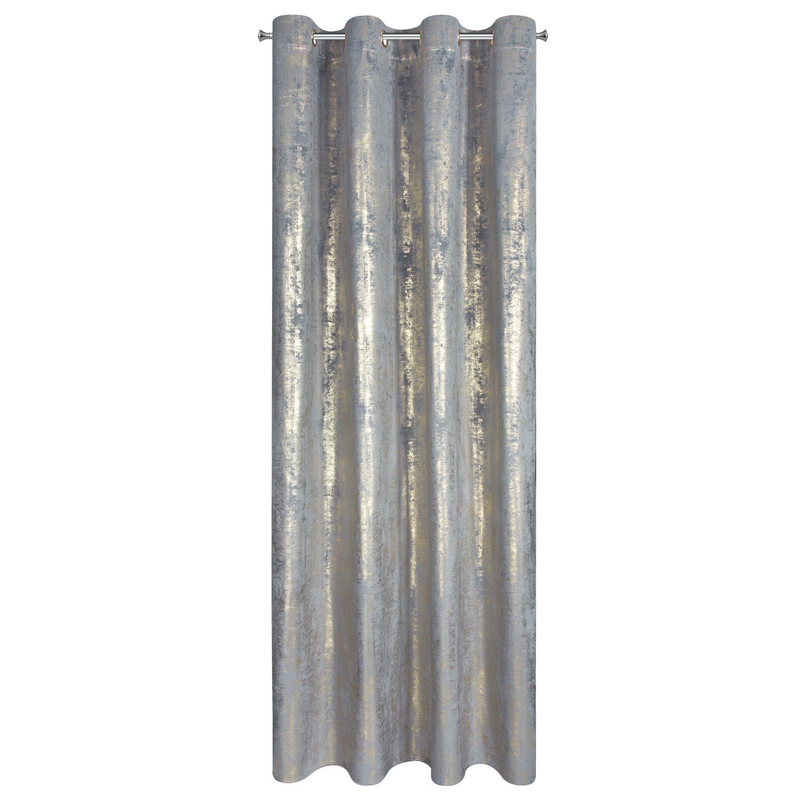 Eurofirany Vorhang Glamour Vorhänge zum Wohnzimmer Kräuselband Tunnelzug (1 St), Ösen, blickdicht, Polyester