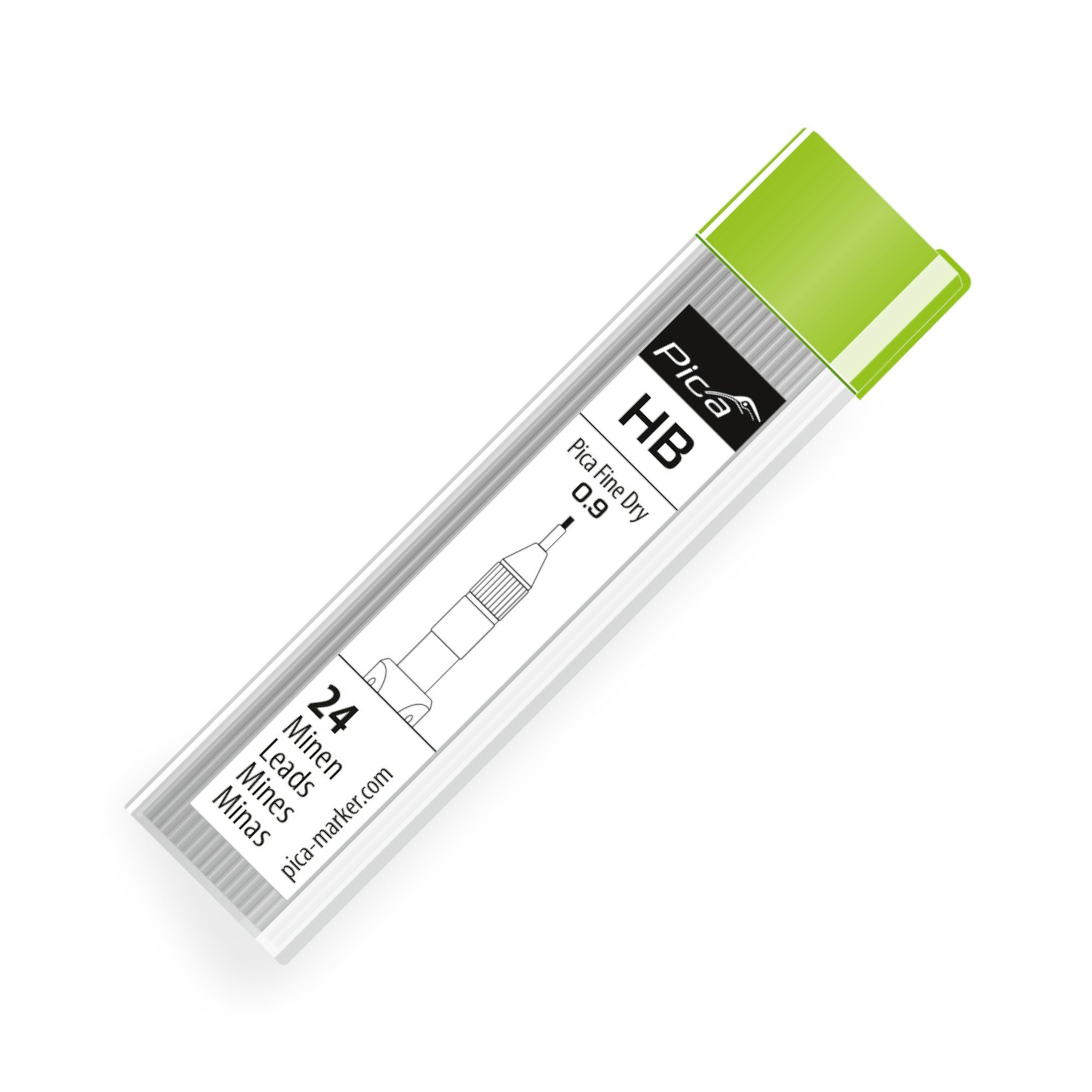 Druckbleistift Pica Fine-Dry Minen-Set HB (mittelhart)