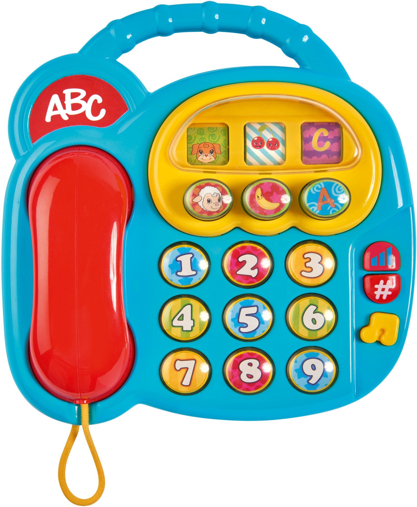 SIMBA Spieltelefon ABC Buntes Telefon, mit Sound