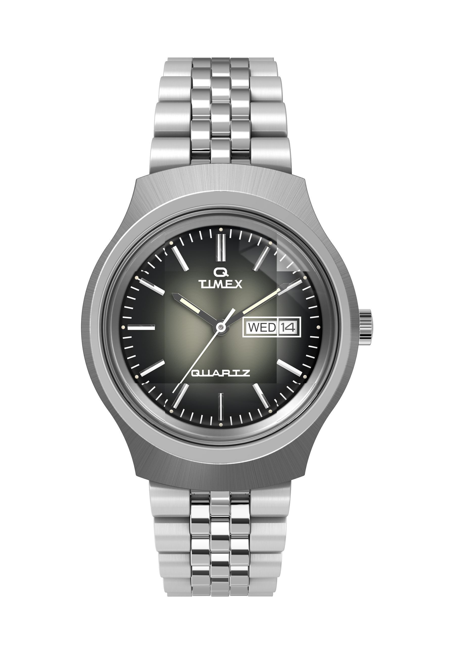 Timex Quarzuhr Q Timex Reissue D√©grad√©, (1-tlg., Not a set – not applicable to this product), Quarz-Analoguhr