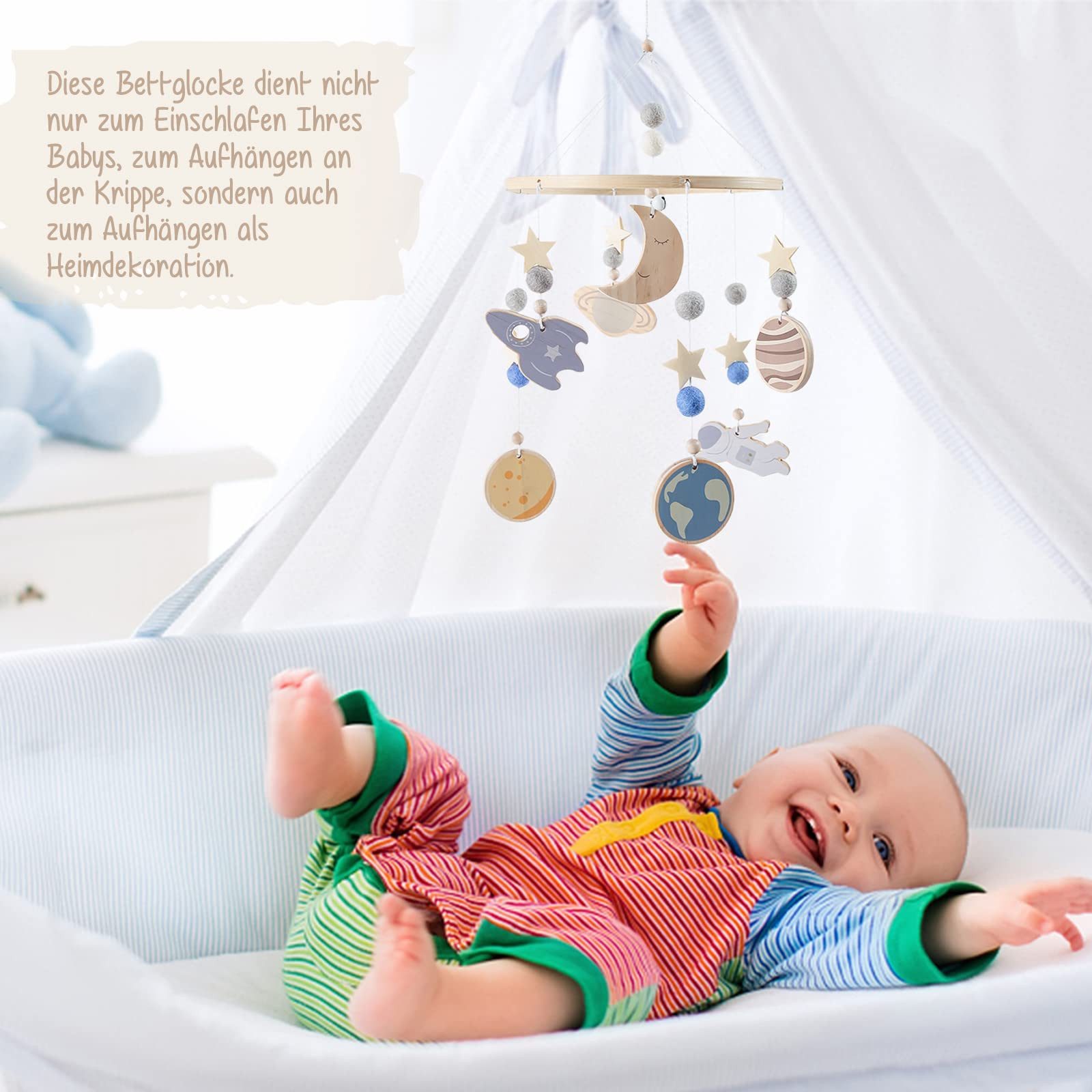 CLTYQ Mobile Baby Holz Hängende Bettglocke, günstig online kaufen
