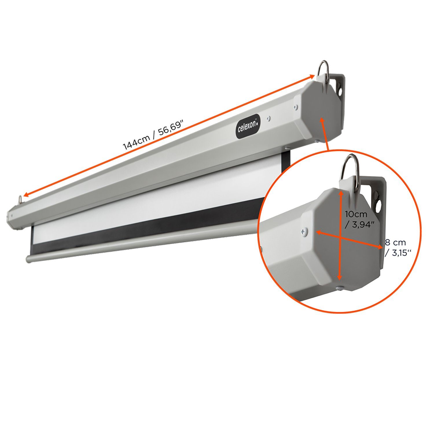 1:1, Motorleinwand Gain 114cm, (114 Celexon Economy x 1,2)