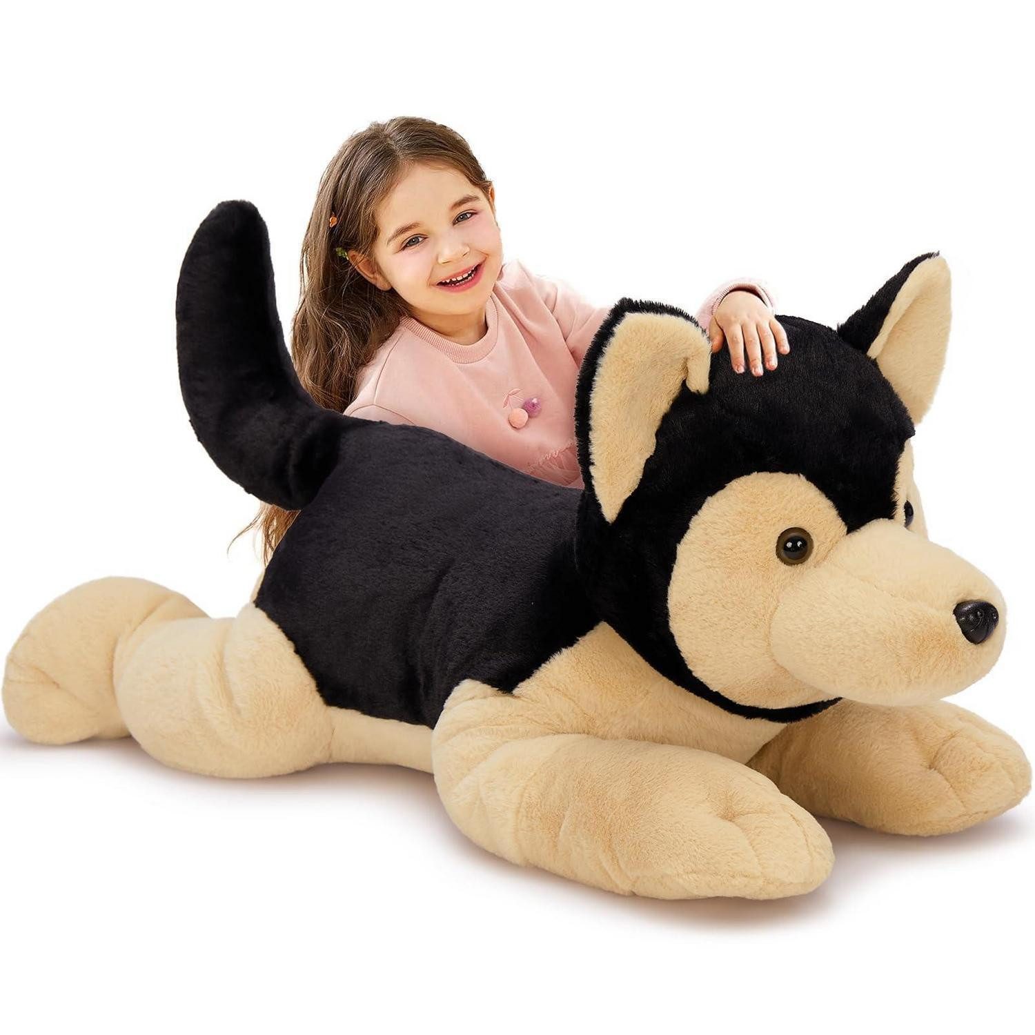 LuxusKollektion Kuscheltier Kuscheltier Plüschtier Stofftier 80cm Geschenk Deutscher Schäferhund