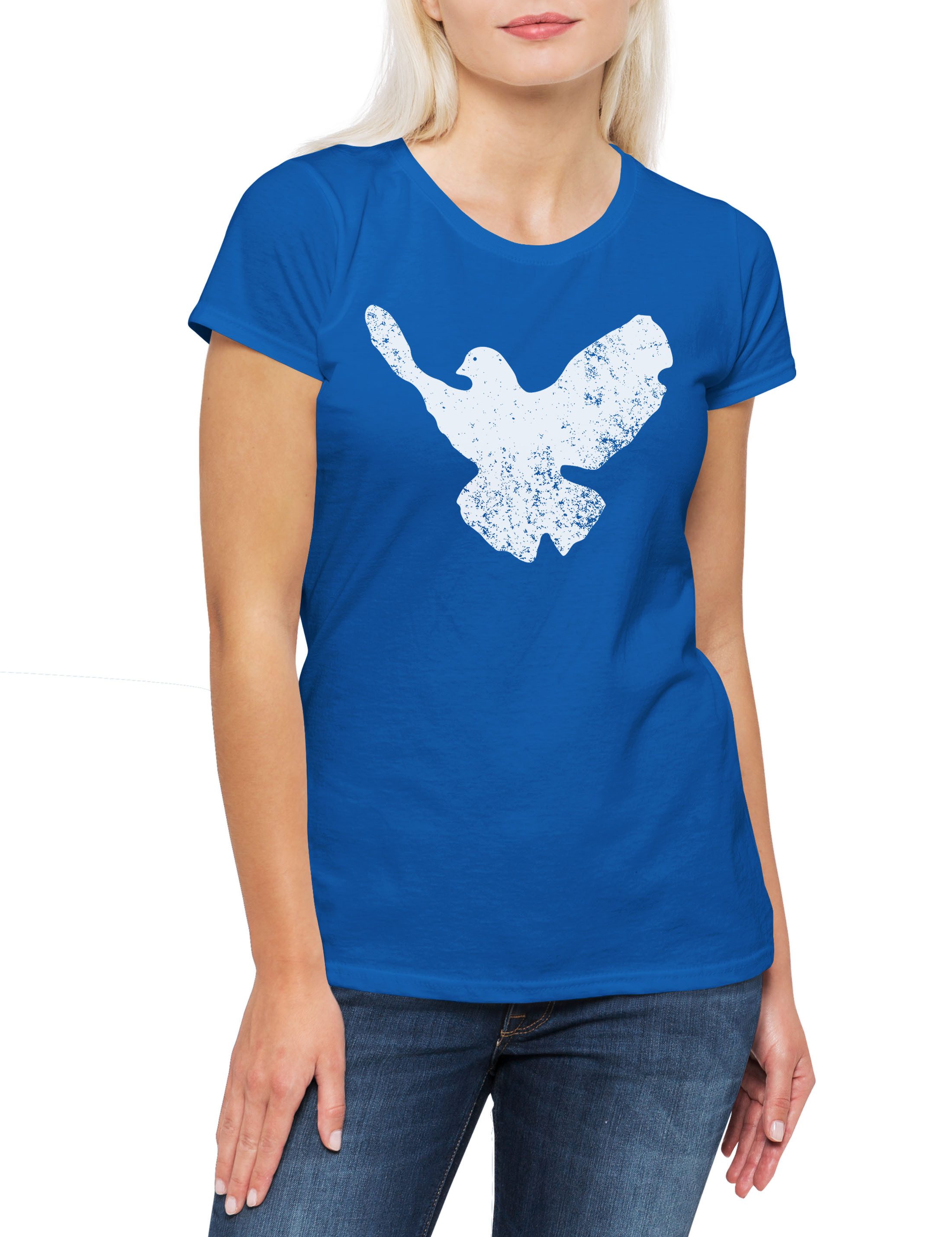 Urban Backwoods Print-Shirt Dove Of Peace Damen T-Shirt Taube Frieden Movem günstig online kaufen