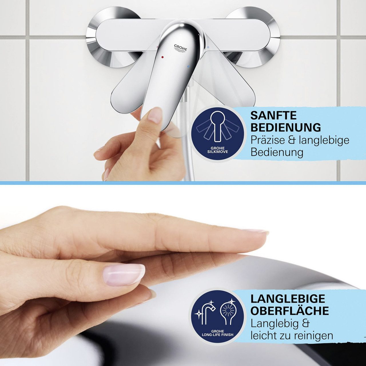 Grohe Duscharmatur Grohe Quickfix Start Brausearmatur verchromt – Bild 2 von 5