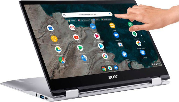 Acer Chromebook Spin 513 (CP513-1H-S72Y) 64 GB eMMC / 4 GB - Notebook -  silber Convertible Notebook (Octa-Core 7180c lite)