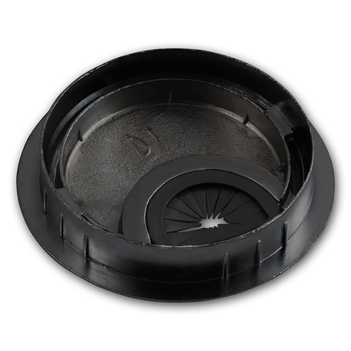 McPower Kabelkanal Kabeldurchführung WB-02, Metall, schwarz, Ø70mm – Bild 2 von 2