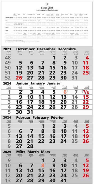GSS Terminkalender 2024 GÜSS 4 Monatskalender