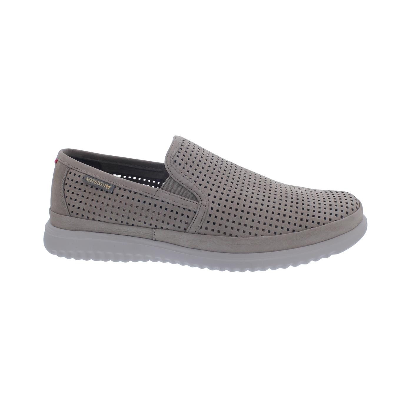 Mephisto Tiago Slipper, Sportbuck 1932, perforiertes Nubukleder, Sand, Slipper