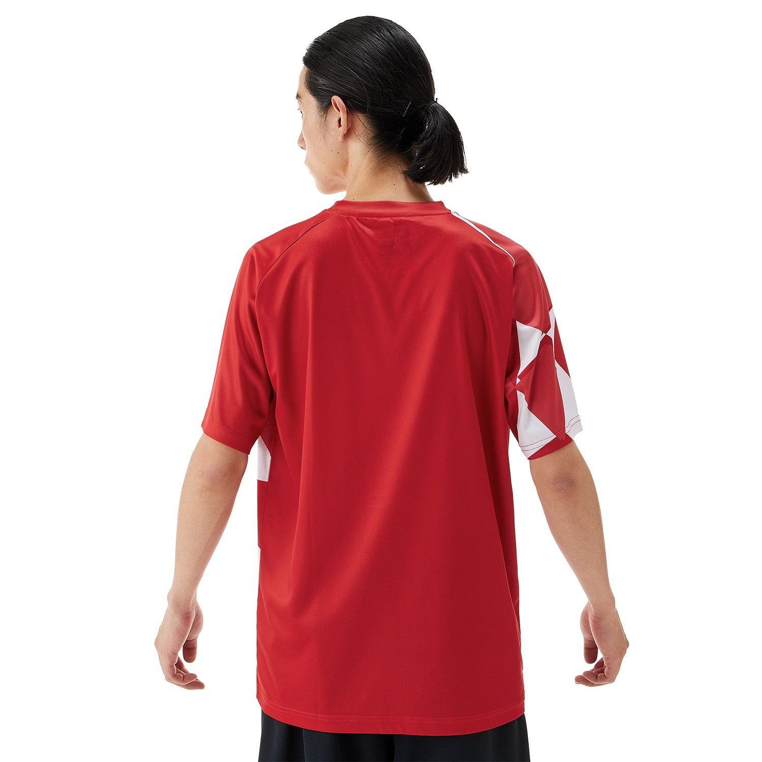 Yonex T-Shirt Practice Graphic 16744 (100% Polyester) 2025 rot Herren