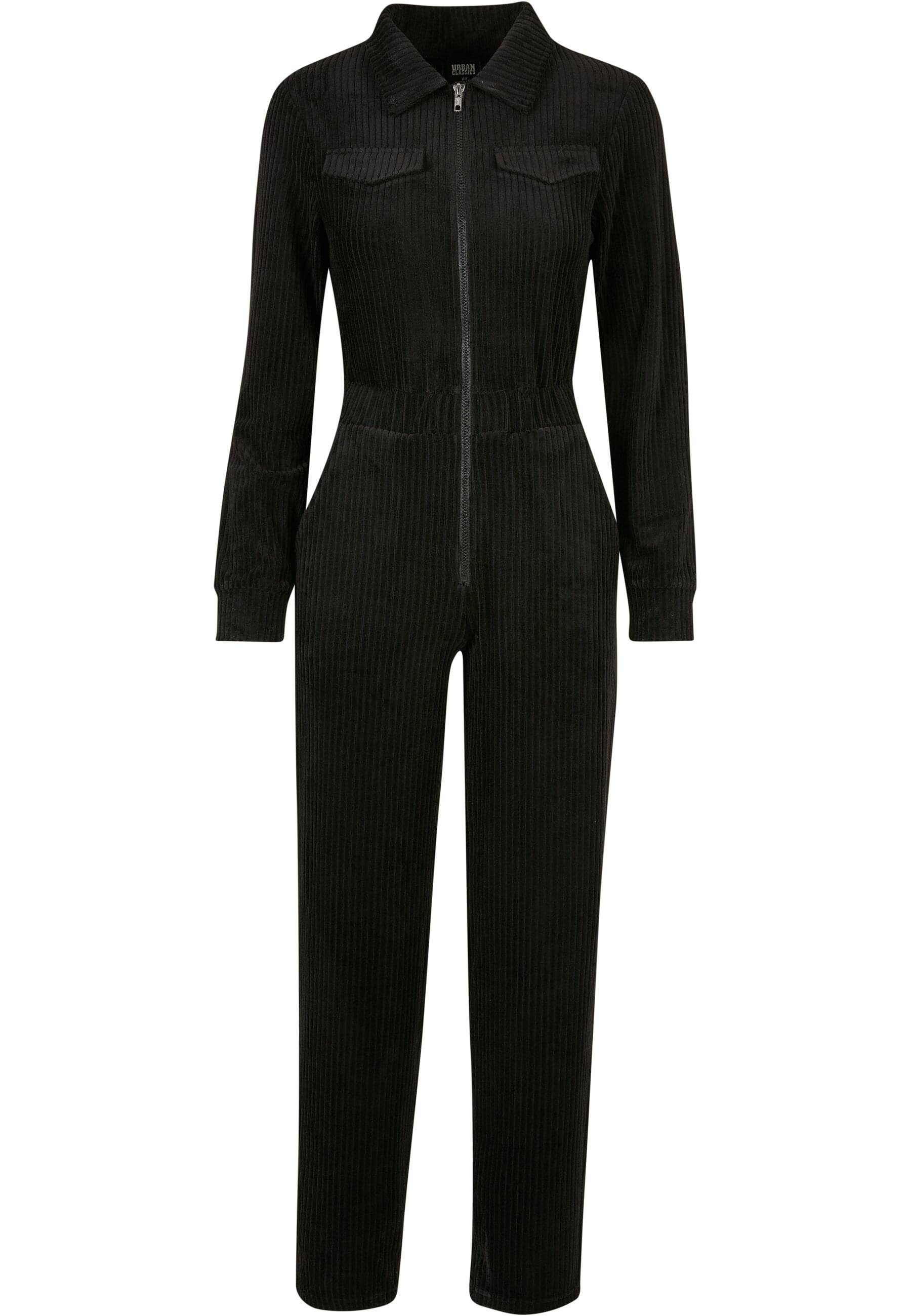 URBAN CLASSICS Jumpsuit Damen Ladies (1-tlg) Velvet Boiler Rib Suit